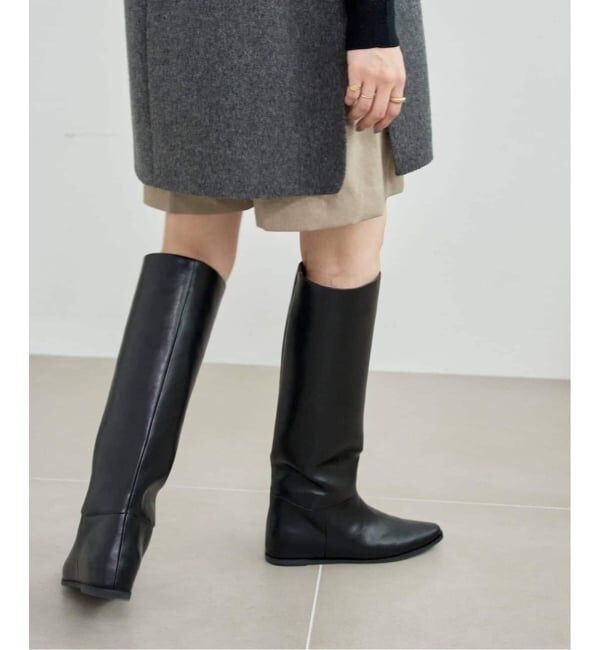  「《追加5》2cmワイドシャフトロングブーツ」|ロングブーツ|