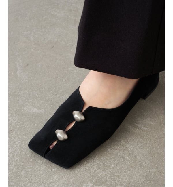 GRISE「《予約》GRISEレザーワイドスクエアスリットフラット」|その他|