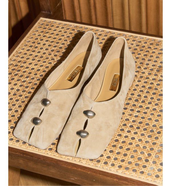 GRISE「《予約》GRISEレザーワイドスクエアスリットフラット」|その他|