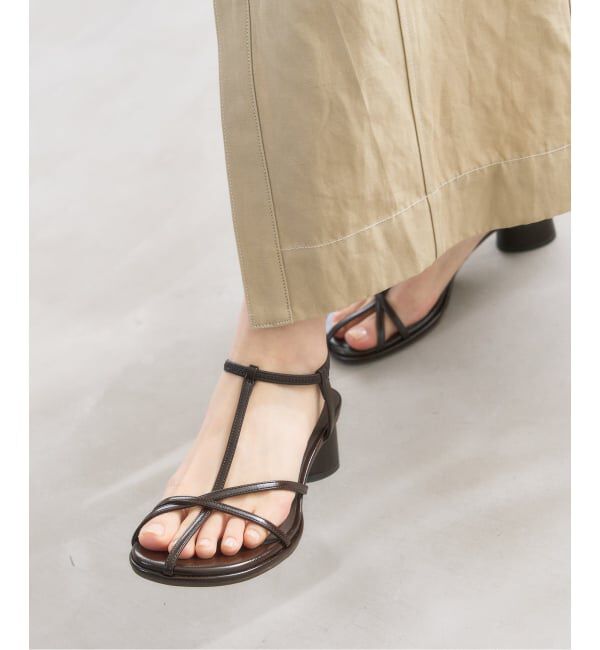  「《予約》5cmオブリークナローストラップサンダル」|サンダル|