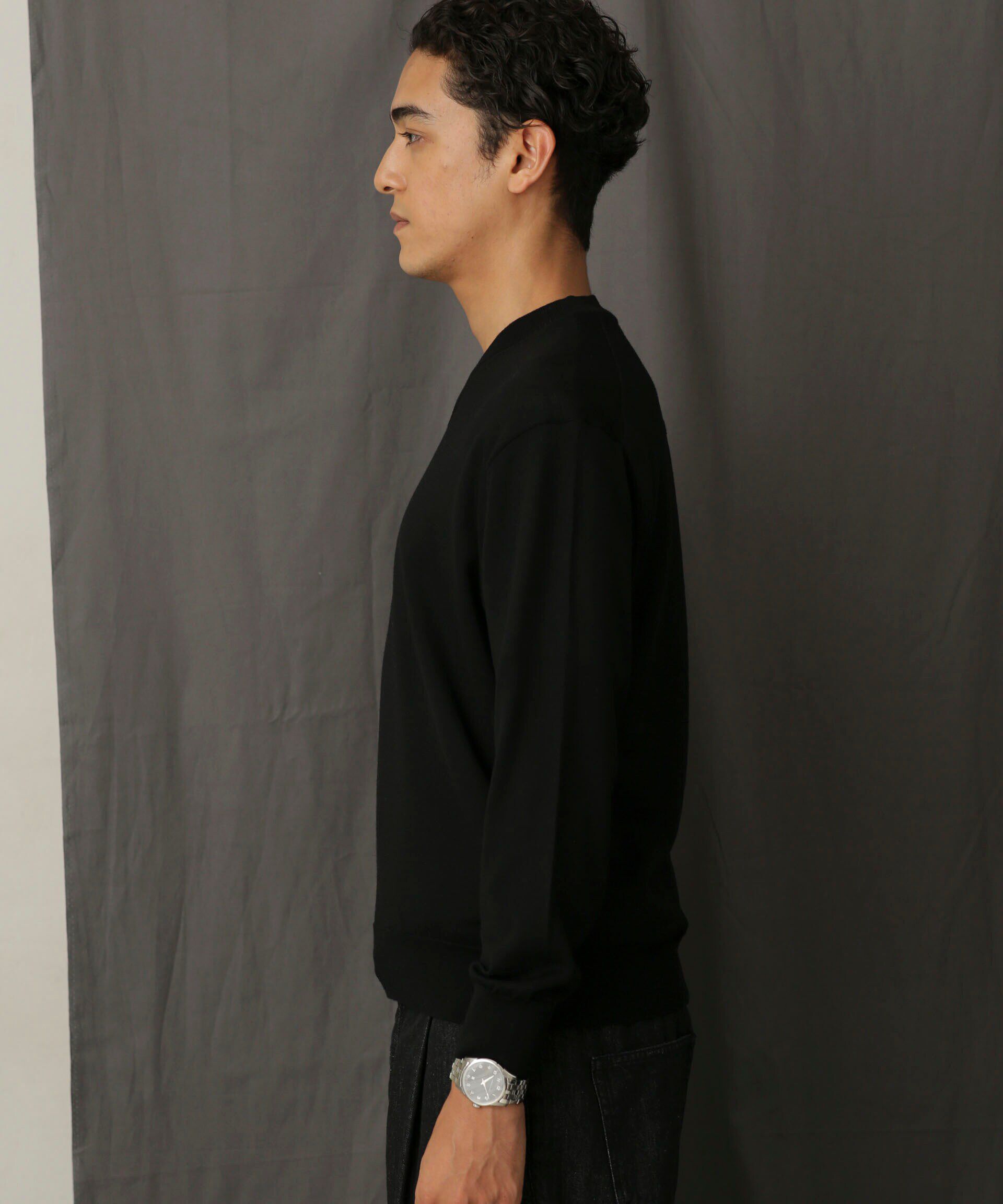 nano･universe「「毛玉レスニット」 ファインゲージＶネック」|ニット・セーター|