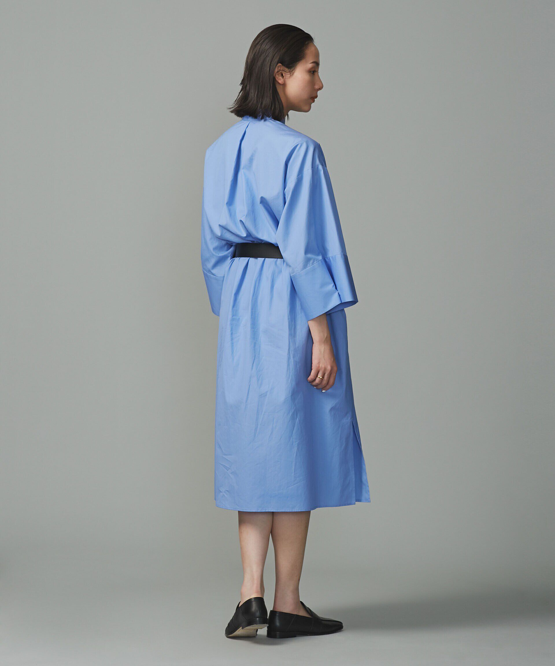 nano･universe「スタンドカラーシャツワンピース」|ワンピース|