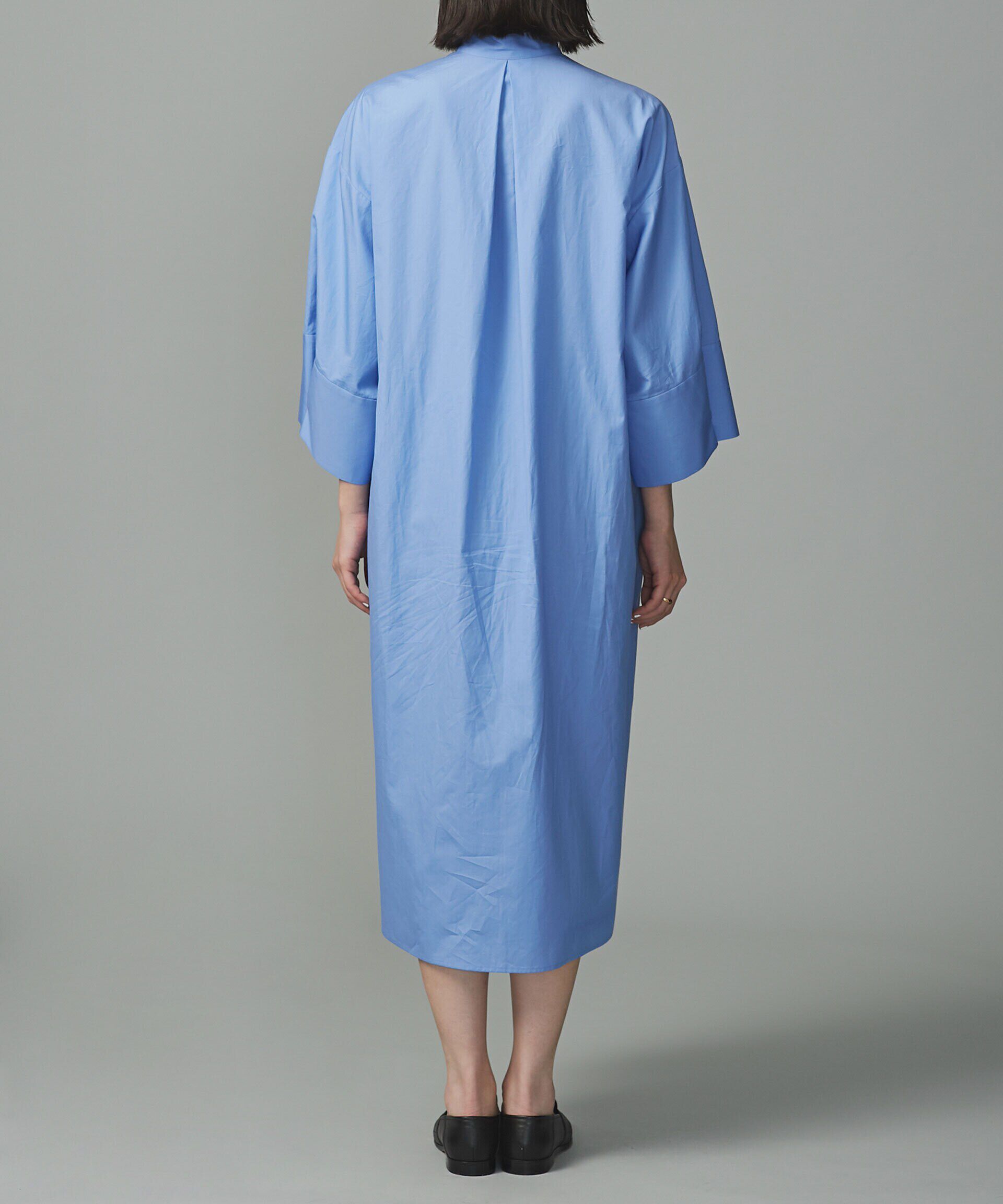 nano･universe「スタンドカラーシャツワンピース」|ワンピース|