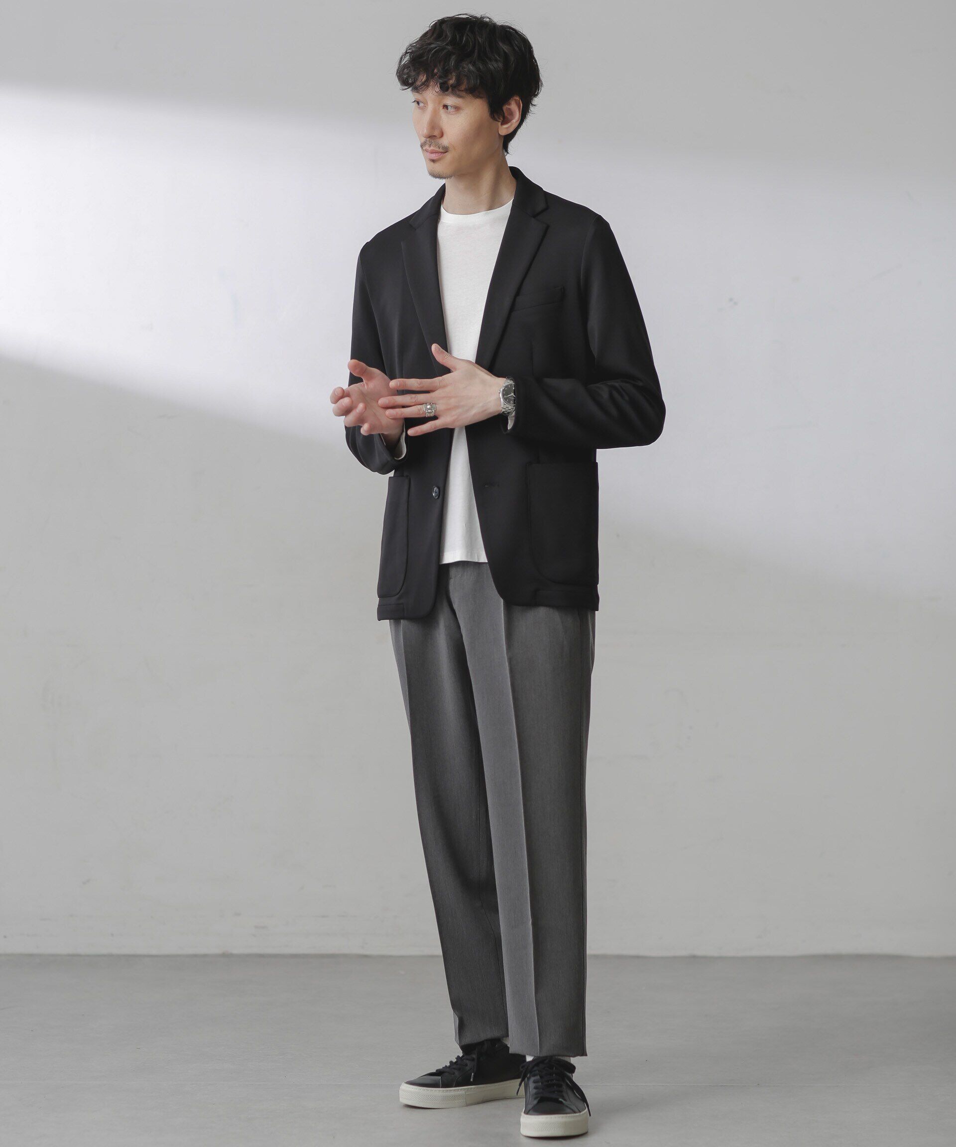 nano･universe「ALWAYS EASY ワンタックスラックス」|スラックス|