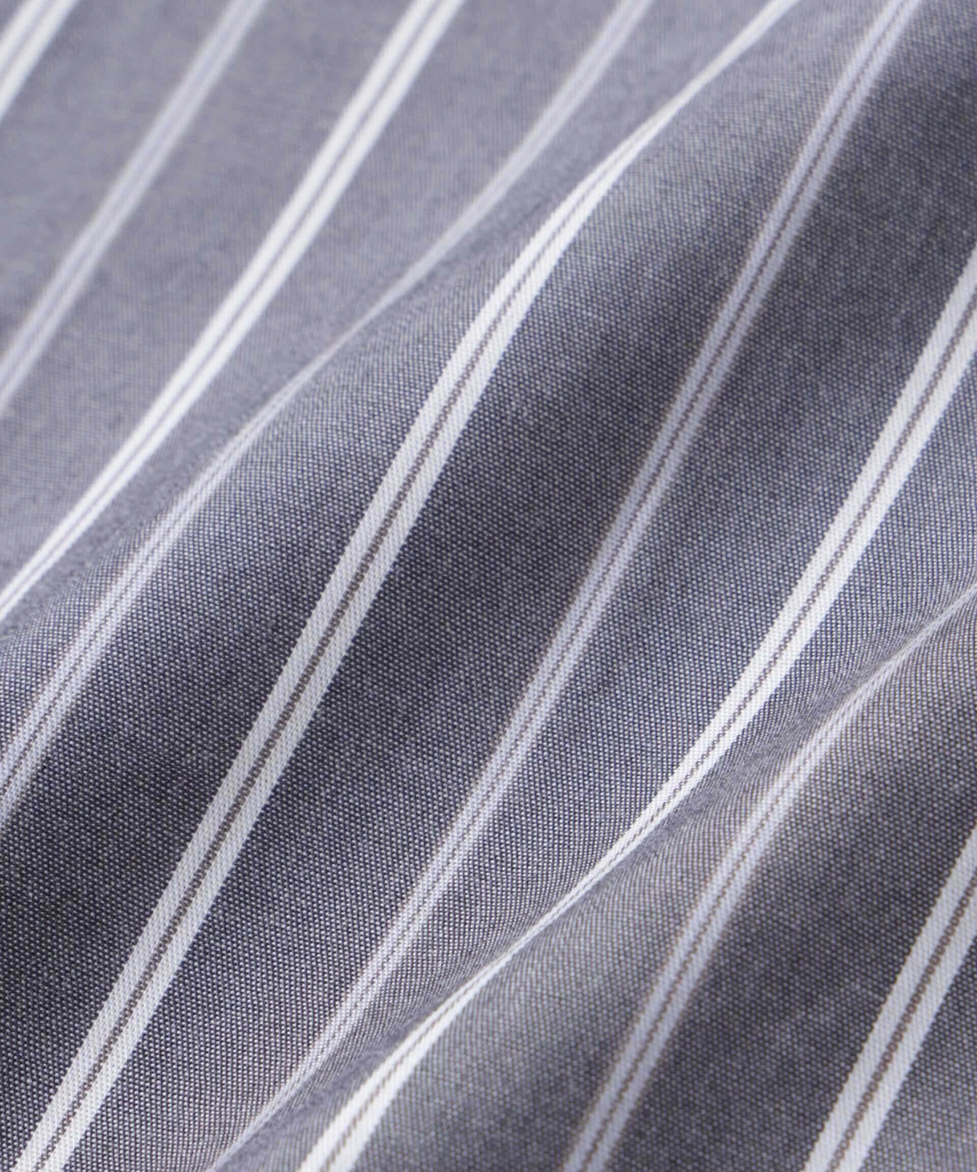 nano･universe「ストライプレギュラーシャツ 半袖」|シャツ・ブラウス|