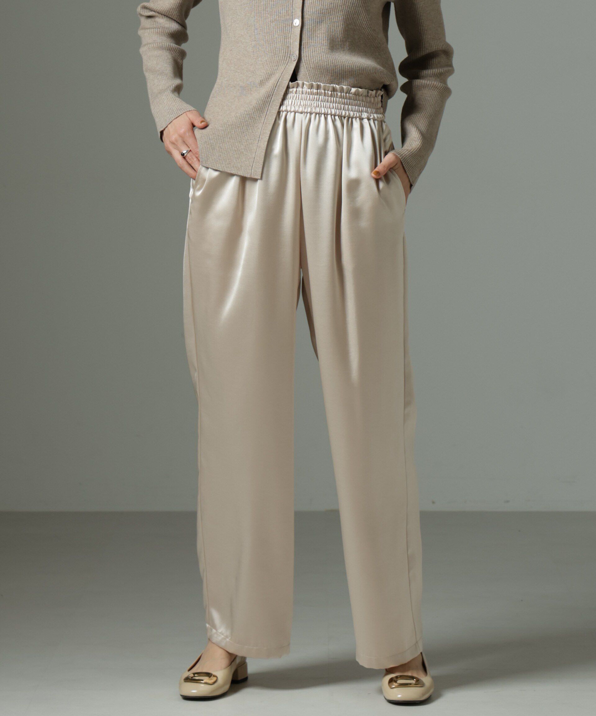 nano･universe「ヘヴィーサテンパンツ」|チノ|