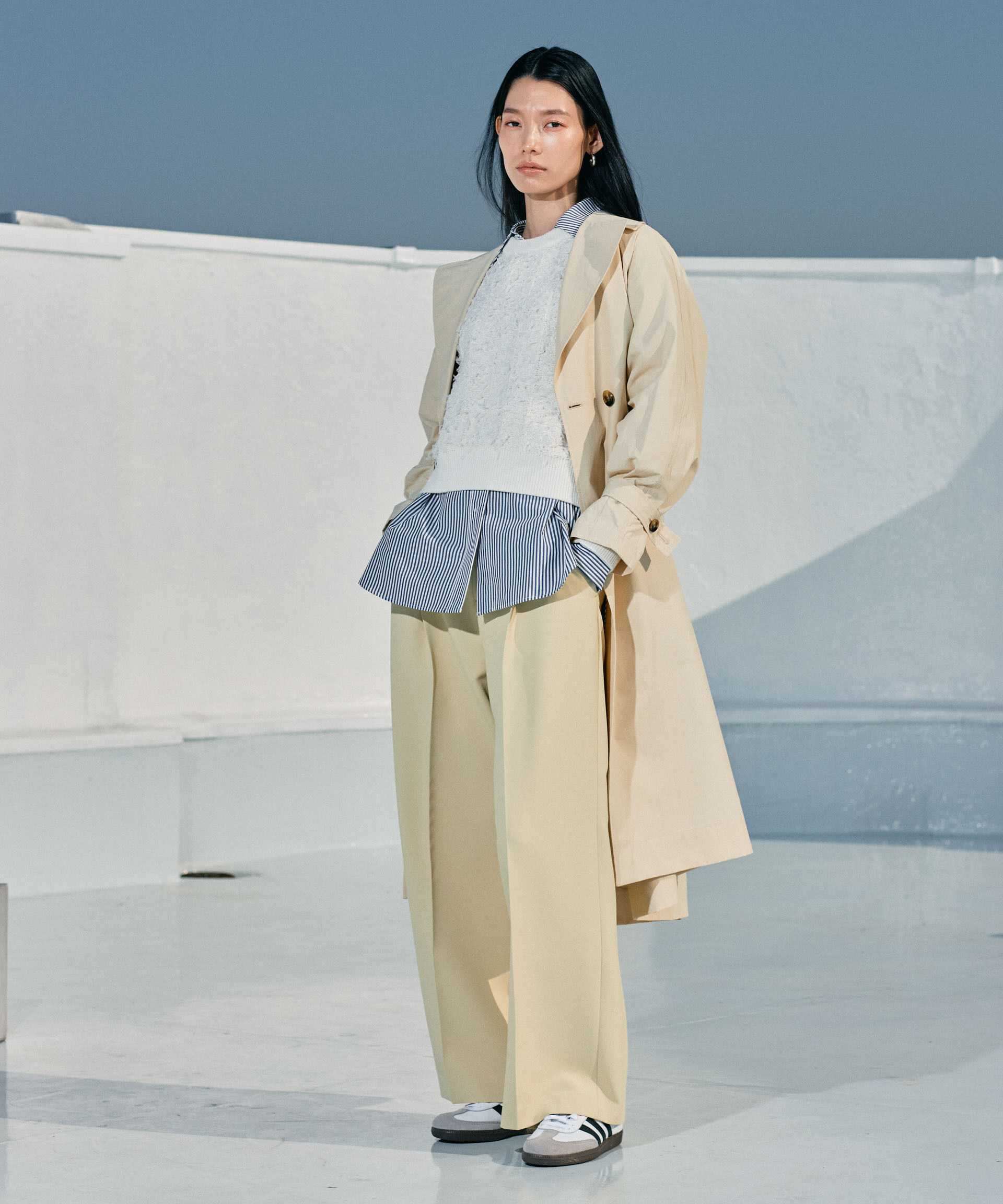 nano･universe「撥水加工コットンナイロンバックギャザーコート」|その他|