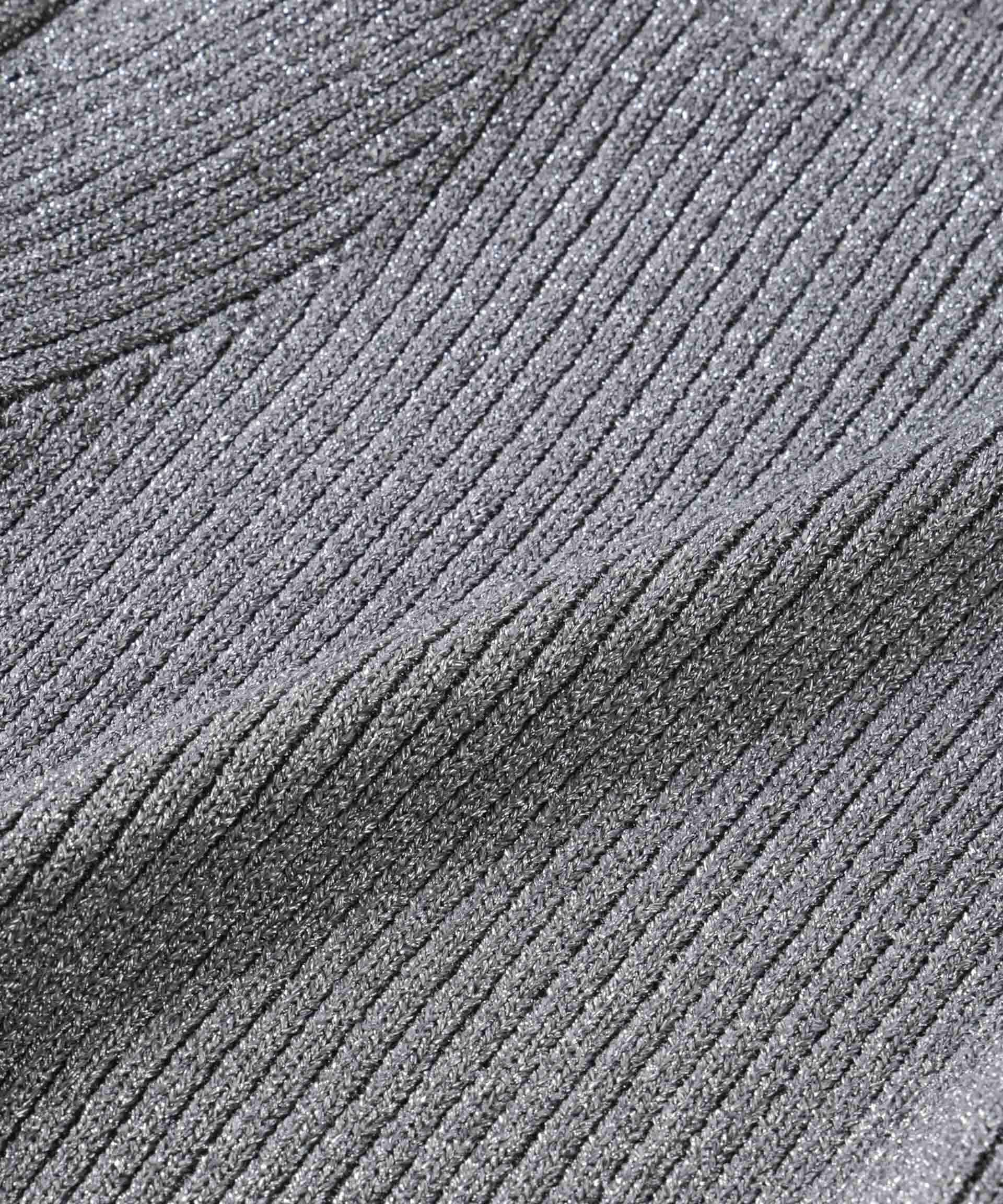 nano･universe「グリッターラメニット2wayビスチェ（セットアップ可）」|ニット・セーター|