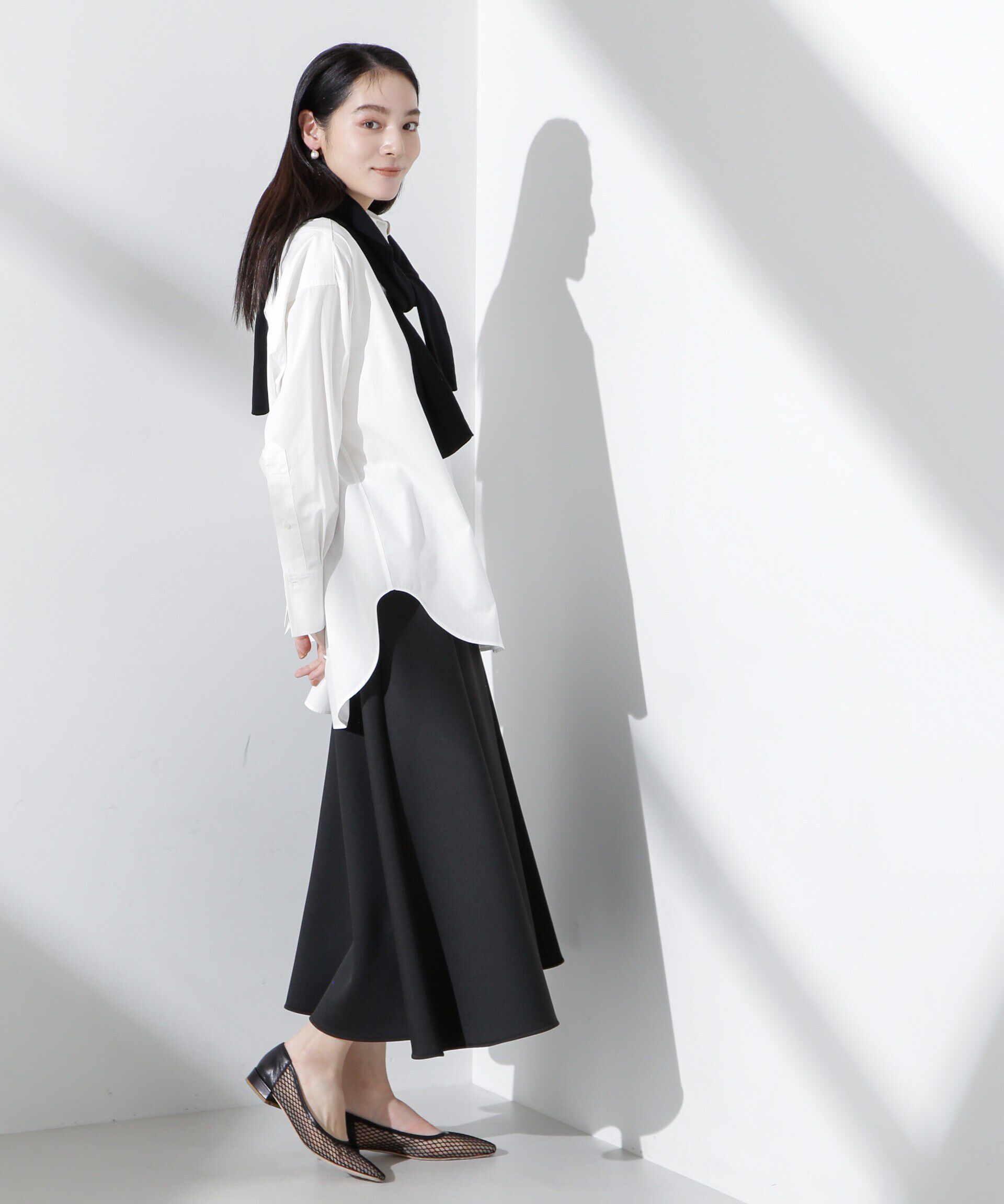 nano･universe「バッククロスオーバーシャツ」|シャツ・ブラウス|