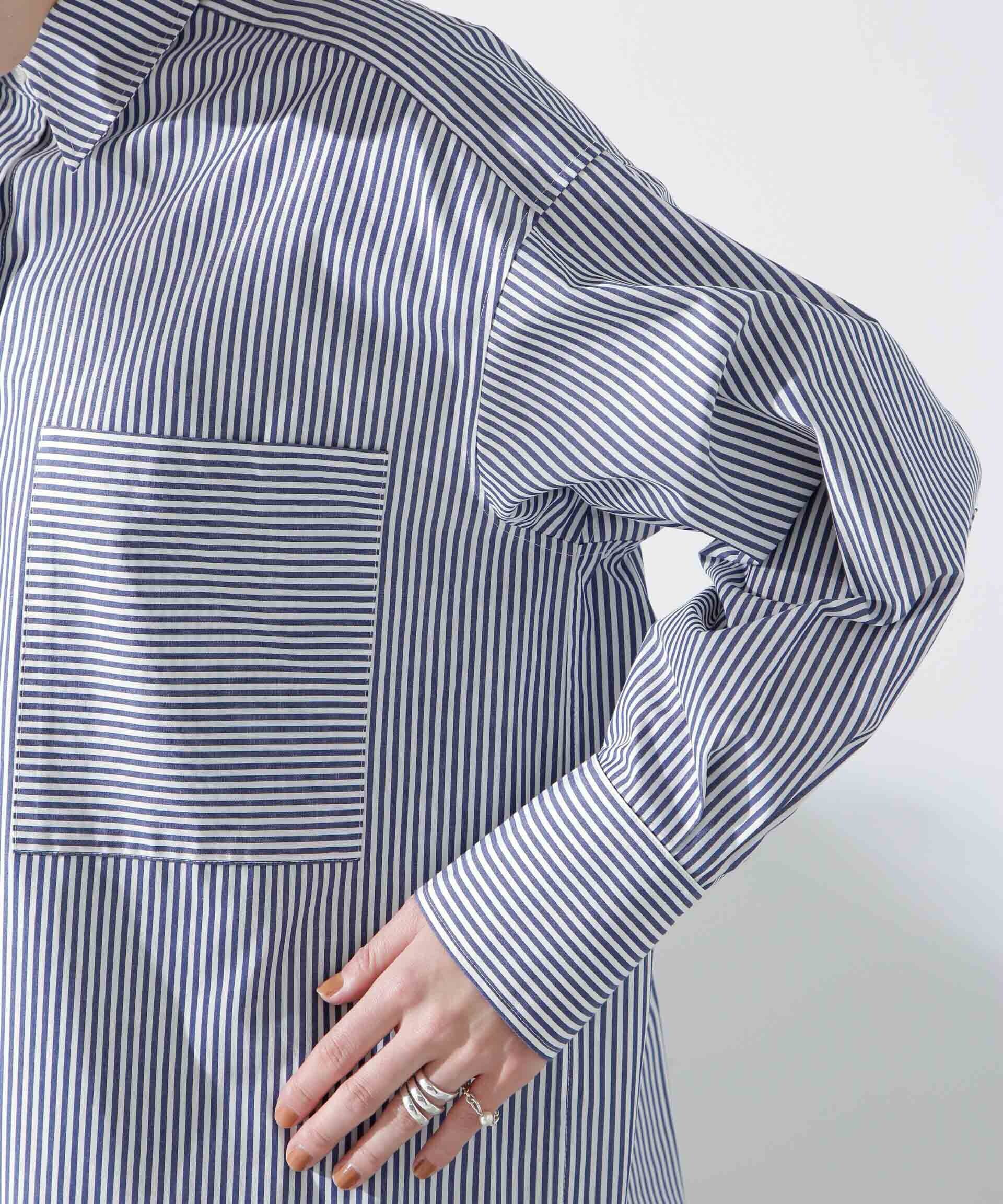 nano･universe「バッククロスオーバーシャツ」|シャツ・ブラウス|