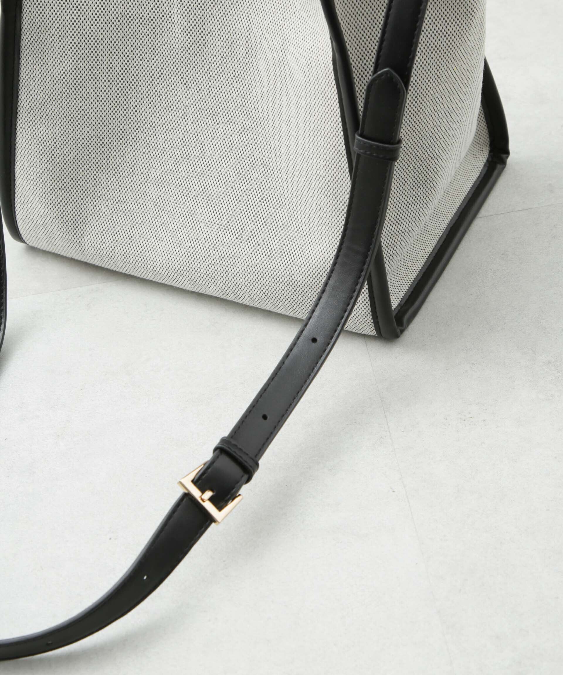 nano･universe「キャンバス&times;フェイクレザーコンビトート」|ショルダー・メッセンジャー|