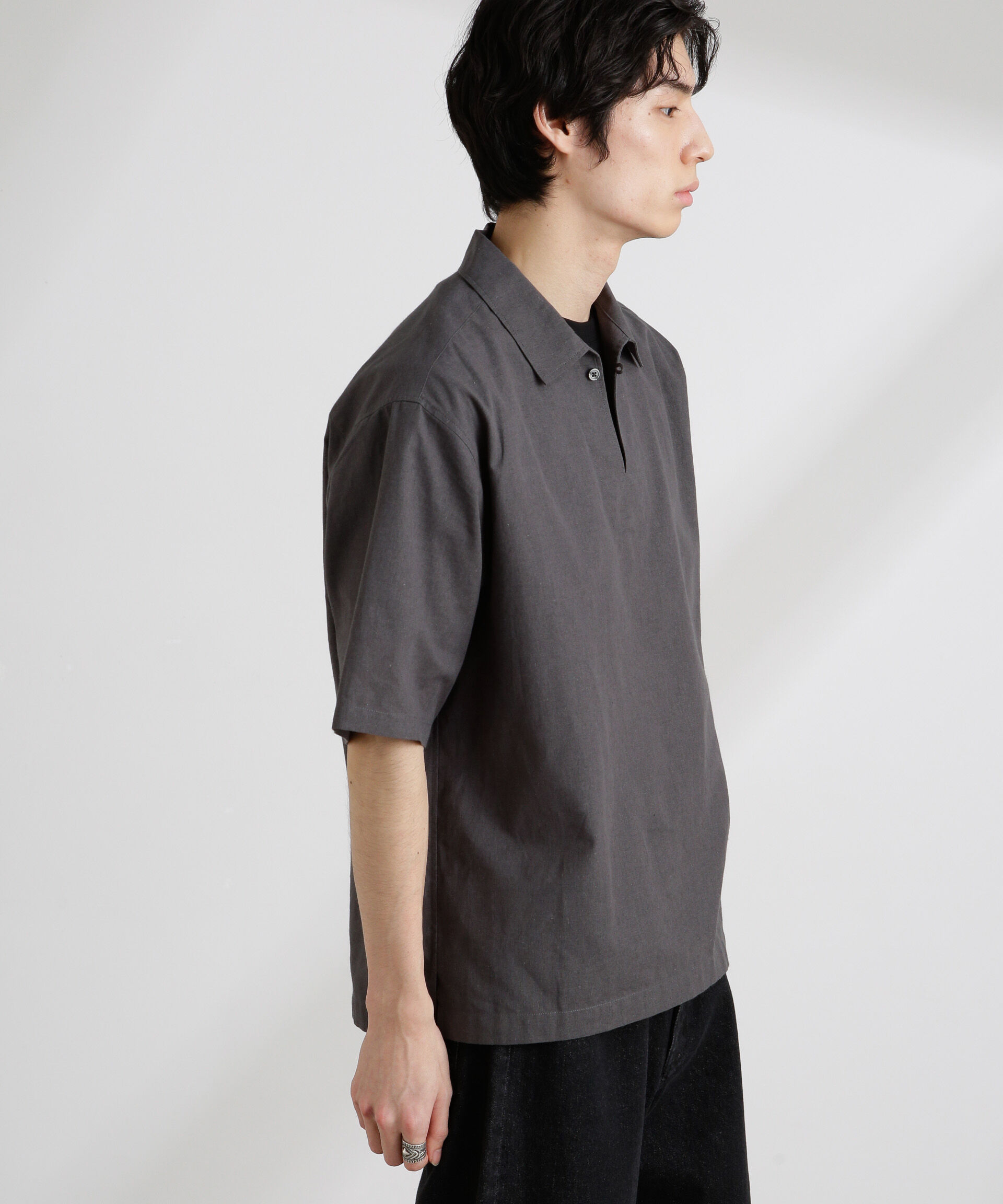 nano･universe「クールマックスリネンスキッパー」|シャツ・ブラウス|