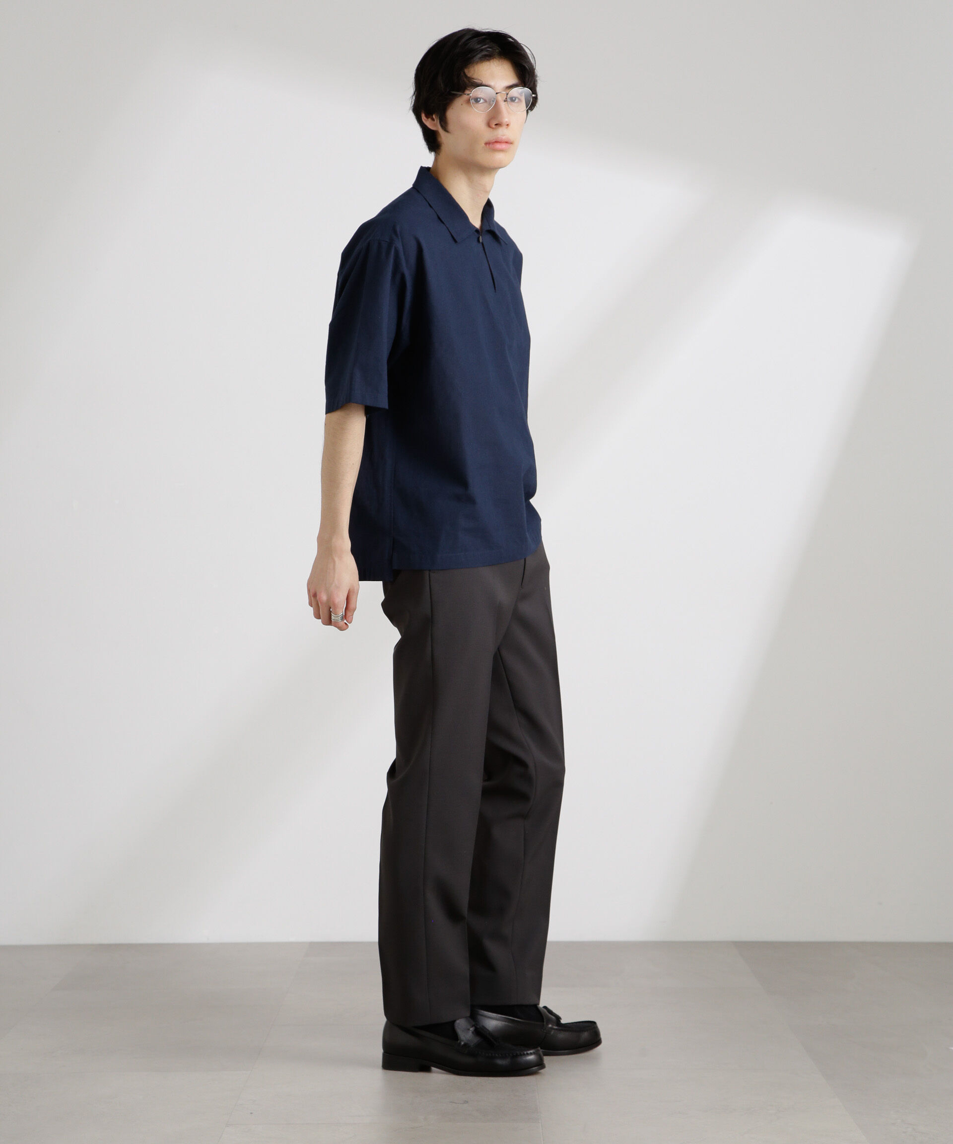 nano･universe「クールマックスリネンスキッパー」|シャツ・ブラウス|