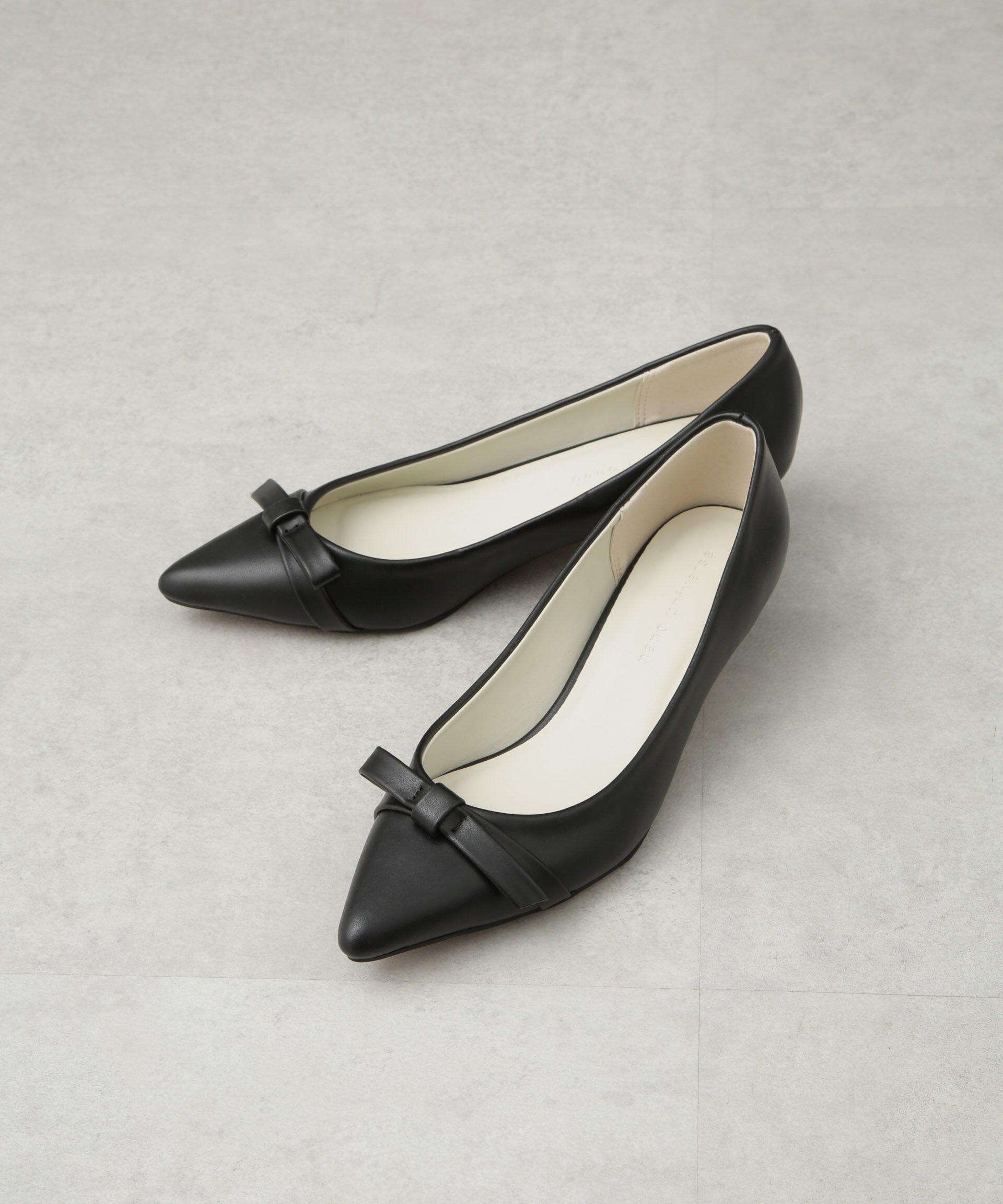 nano･universe「リボンローヒールパンプス」|ビジネス・ドレスシューズ|
