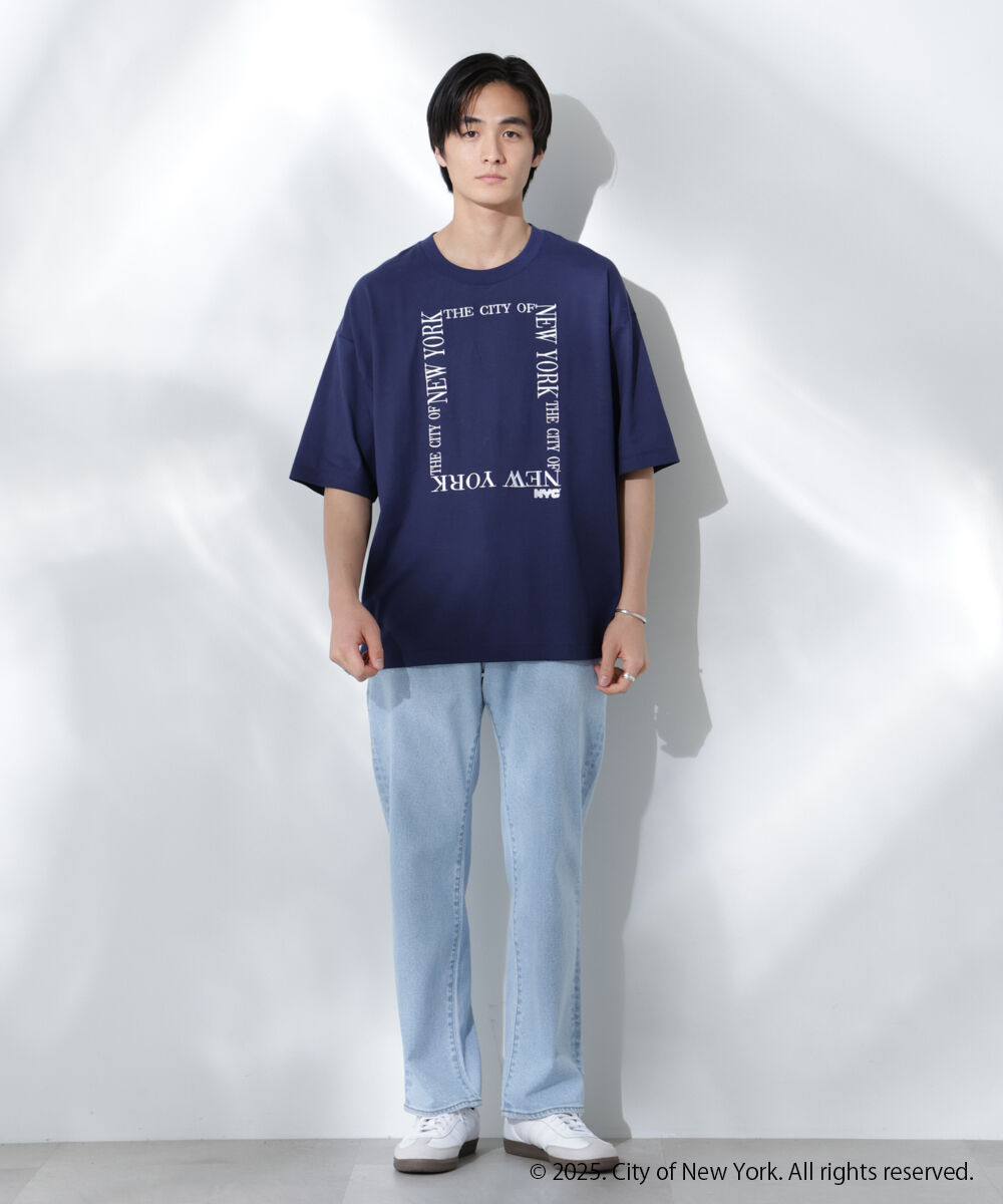 nano･universe「Anti Soaked(R)&times;NYC スクエア刺繍 汗染み防止Tシャツ」|Tシャツ・カットソー|