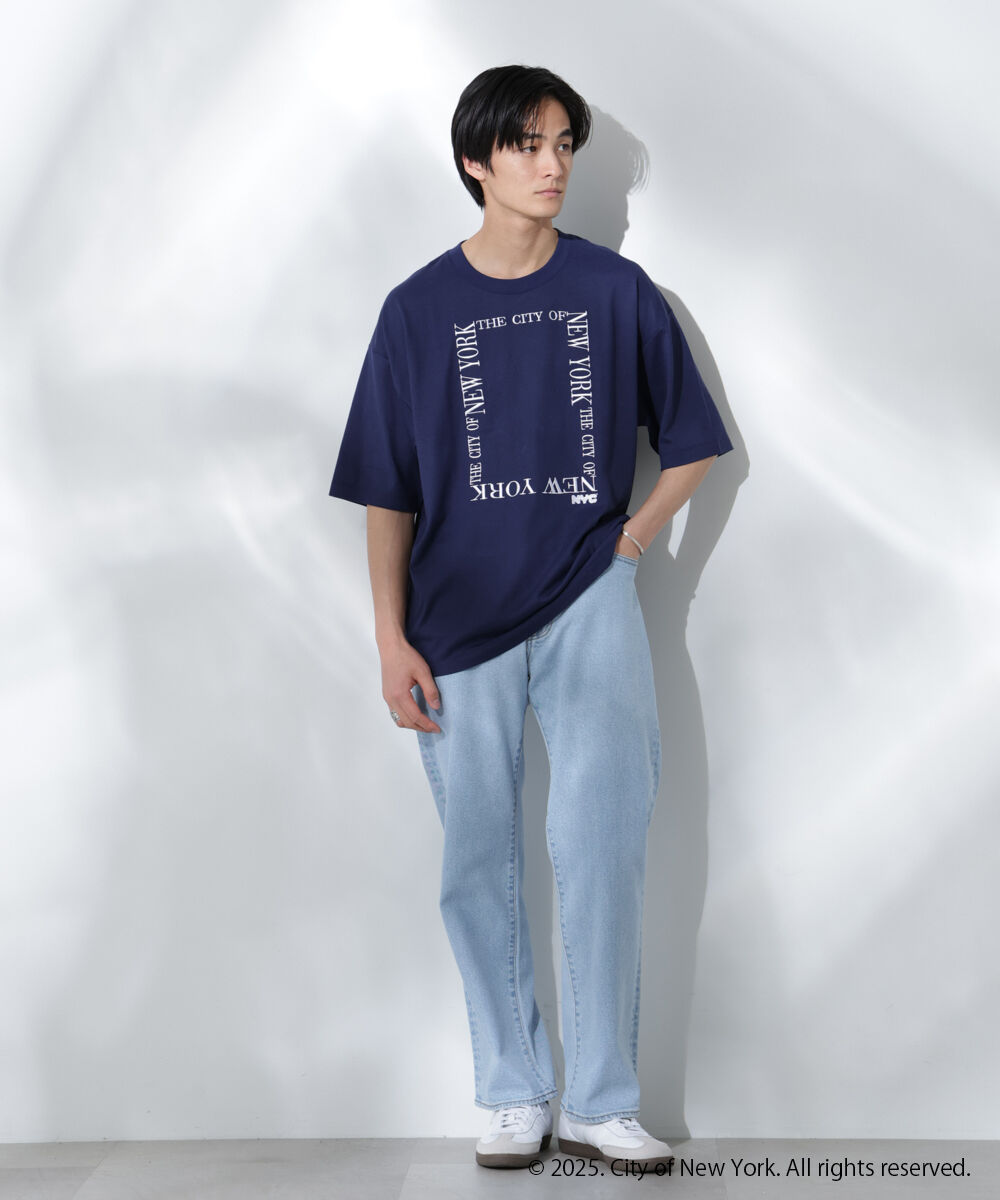 nano･universe「Anti Soaked(R)&times;NYC スクエア刺繍 汗染み防止Tシャツ」|Tシャツ・カットソー|