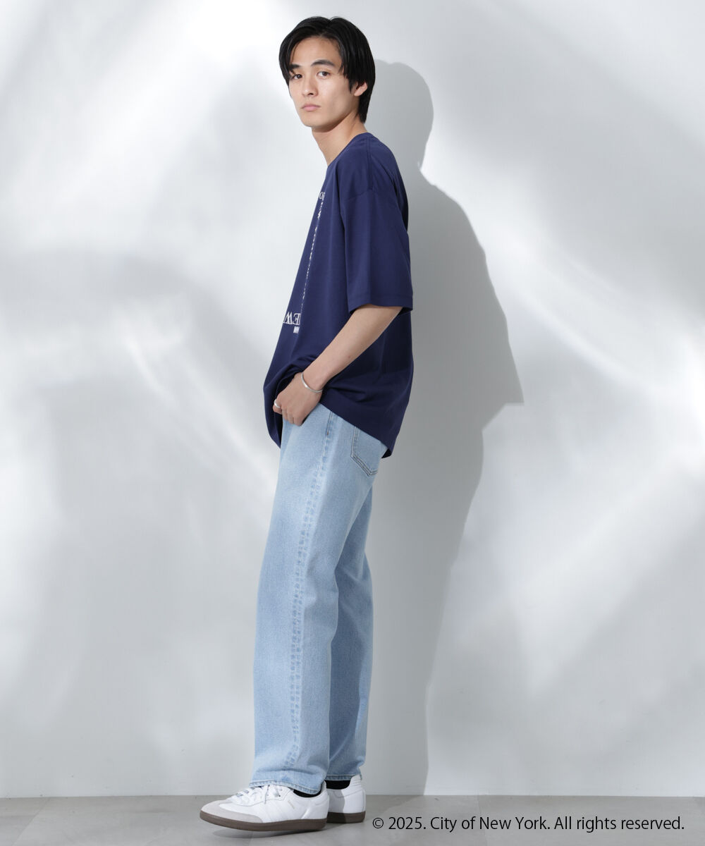 nano･universe「Anti Soaked(R)&times;NYC スクエア刺繍 汗染み防止Tシャツ」|Tシャツ・カットソー|