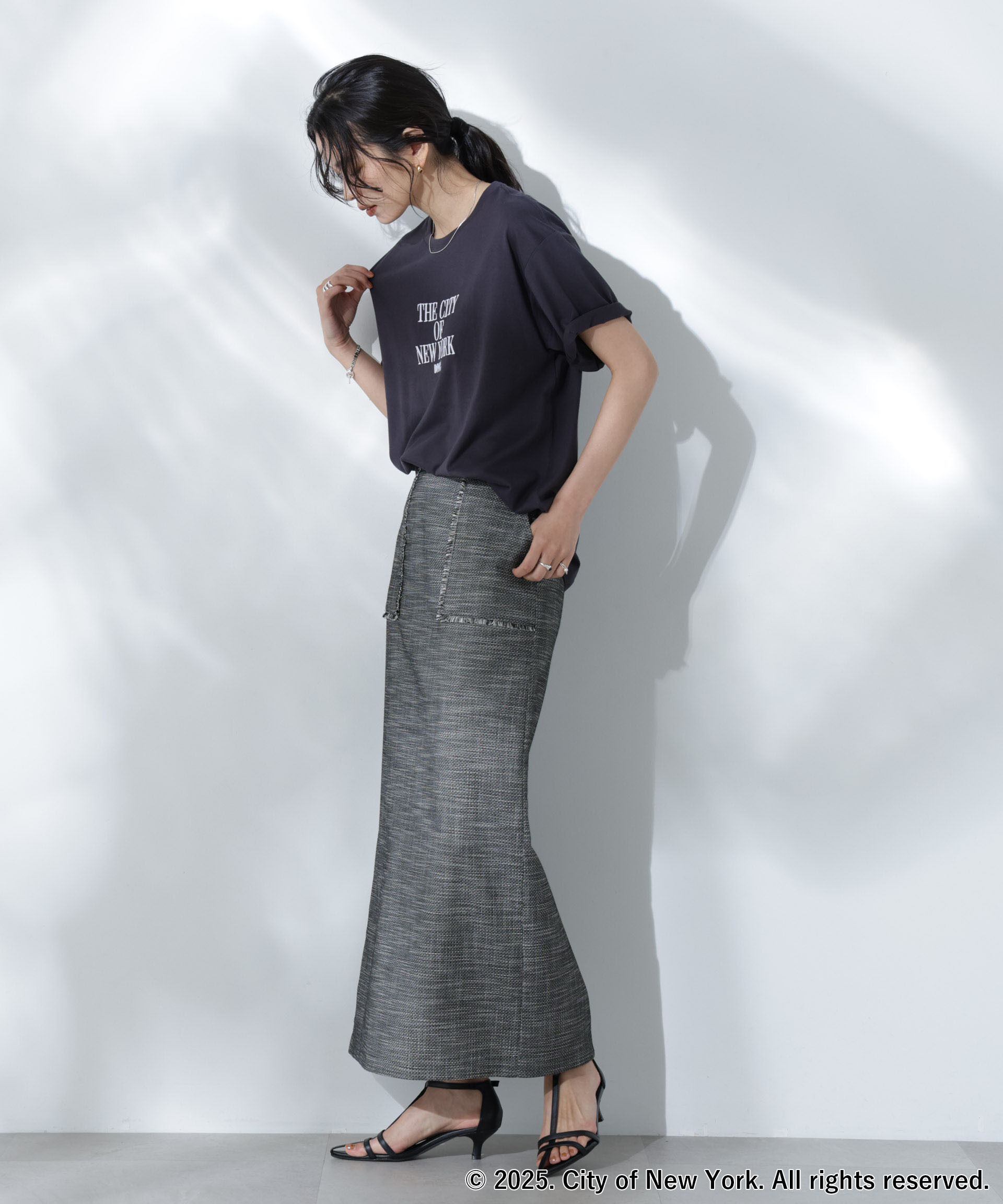 nano･universe「GOOD ROCK SPEED&times;Anti Soaked(R) 汗染み防止 NYC Tシャツ」|Tシャツ・カットソー|