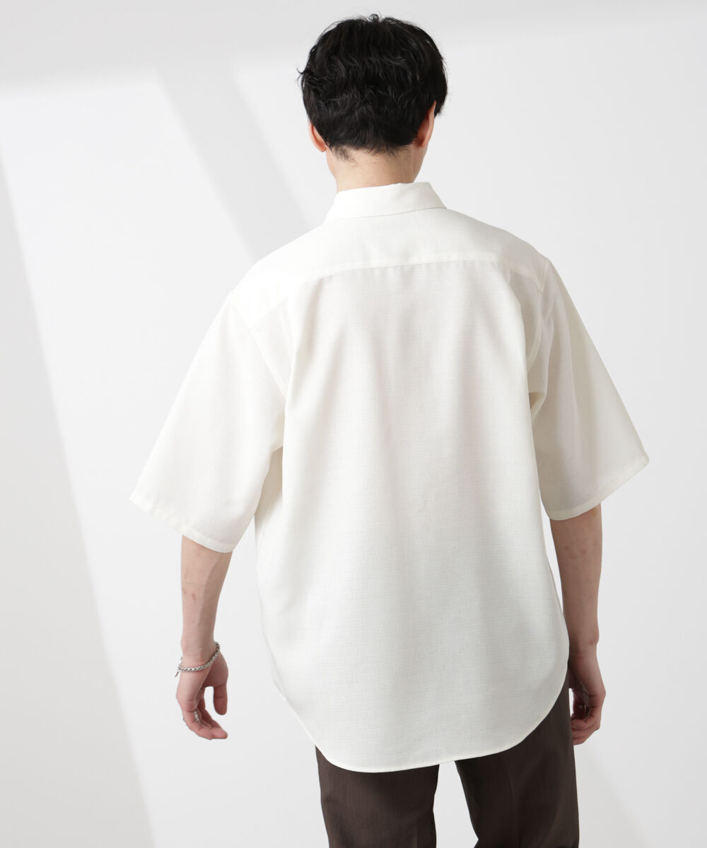 nano･universe「テックリネンシャツ 半袖」|シャツ・ブラウス|