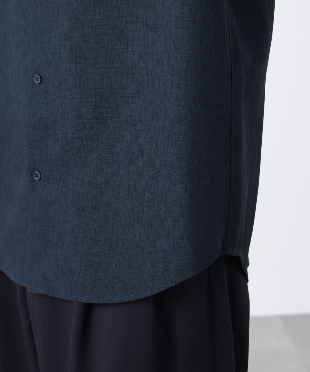 nano･universe「テックリネンシャツ 半袖」|シャツ・ブラウス|