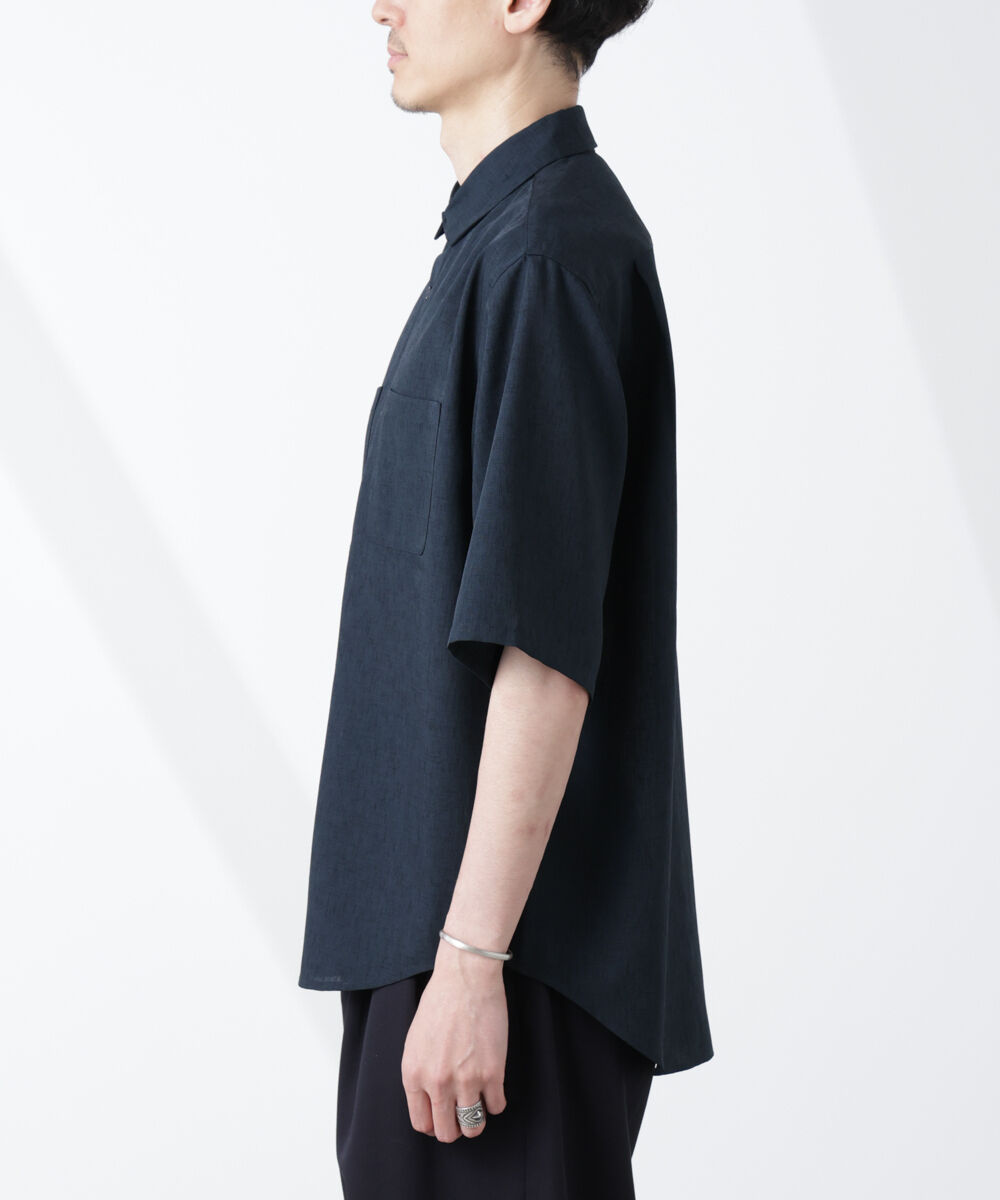 nano･universe「テックリネンシャツ 半袖」|シャツ・ブラウス|