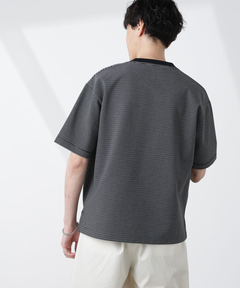 nano･universe「ワイドシルエットボーダーTシャツ」|Tシャツ・カットソー|