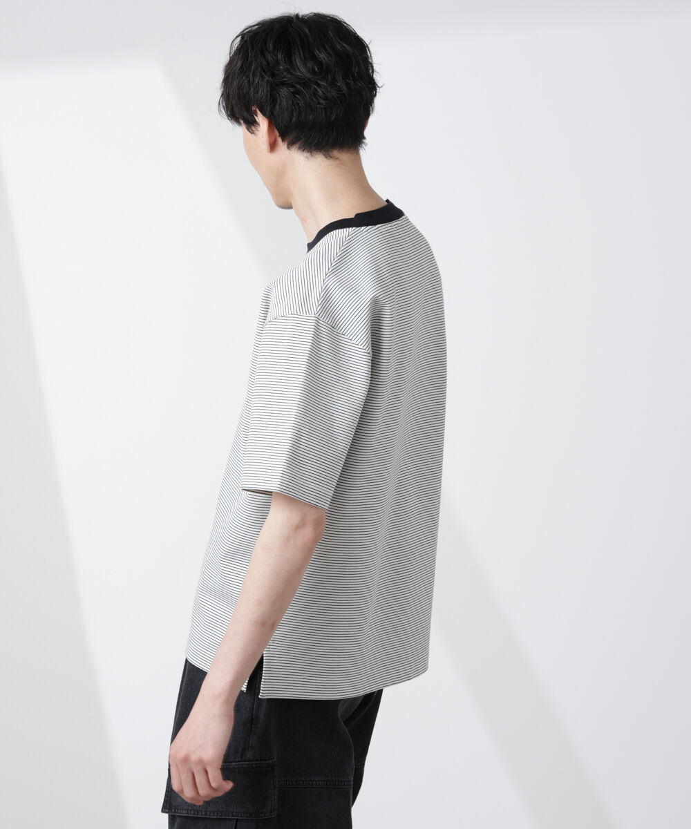 nano･universe「ワイドシルエットボーダーTシャツ」|Tシャツ・カットソー|