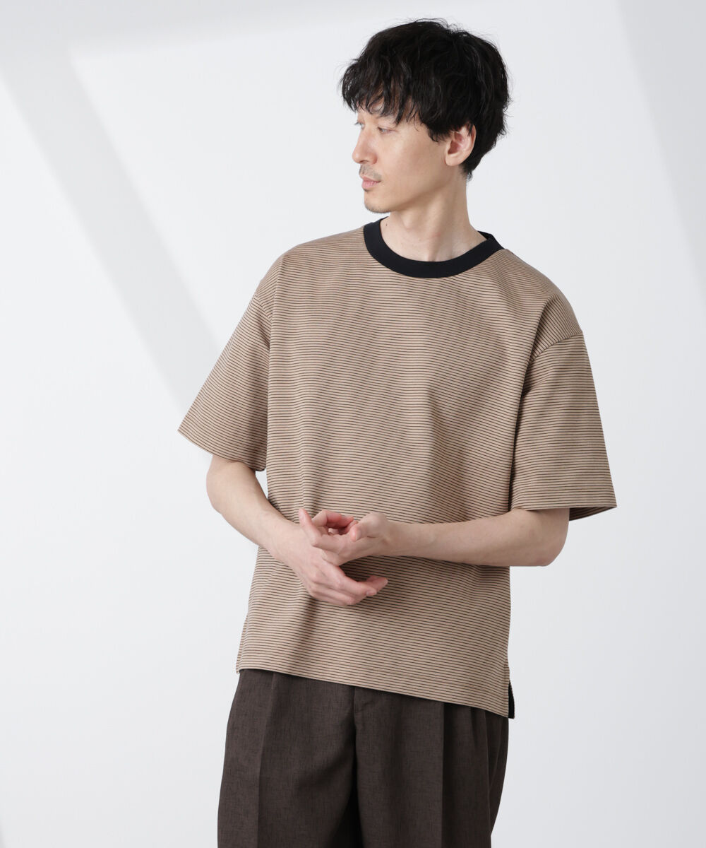 nano･universe「ワイドシルエットボーダーTシャツ」|Tシャツ・カットソー|