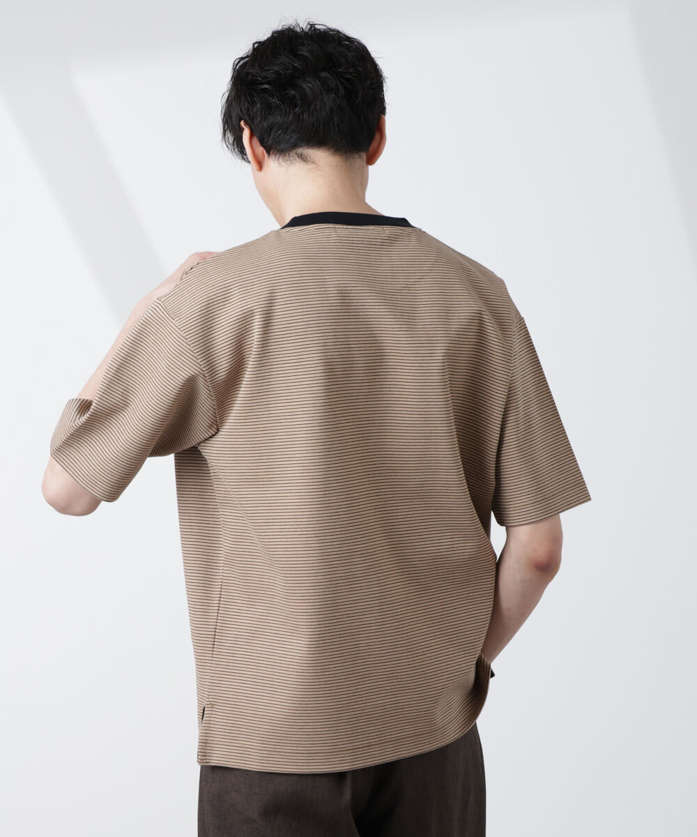 nano･universe「ワイドシルエットボーダーTシャツ」|Tシャツ・カットソー|