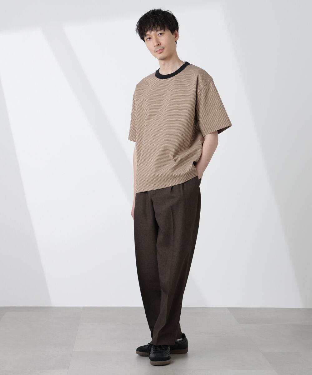 nano･universe「ワイドシルエットボーダーTシャツ」|Tシャツ・カットソー|