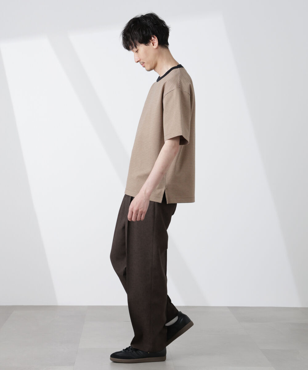 nano･universe「ワイドシルエットボーダーTシャツ」|Tシャツ・カットソー|