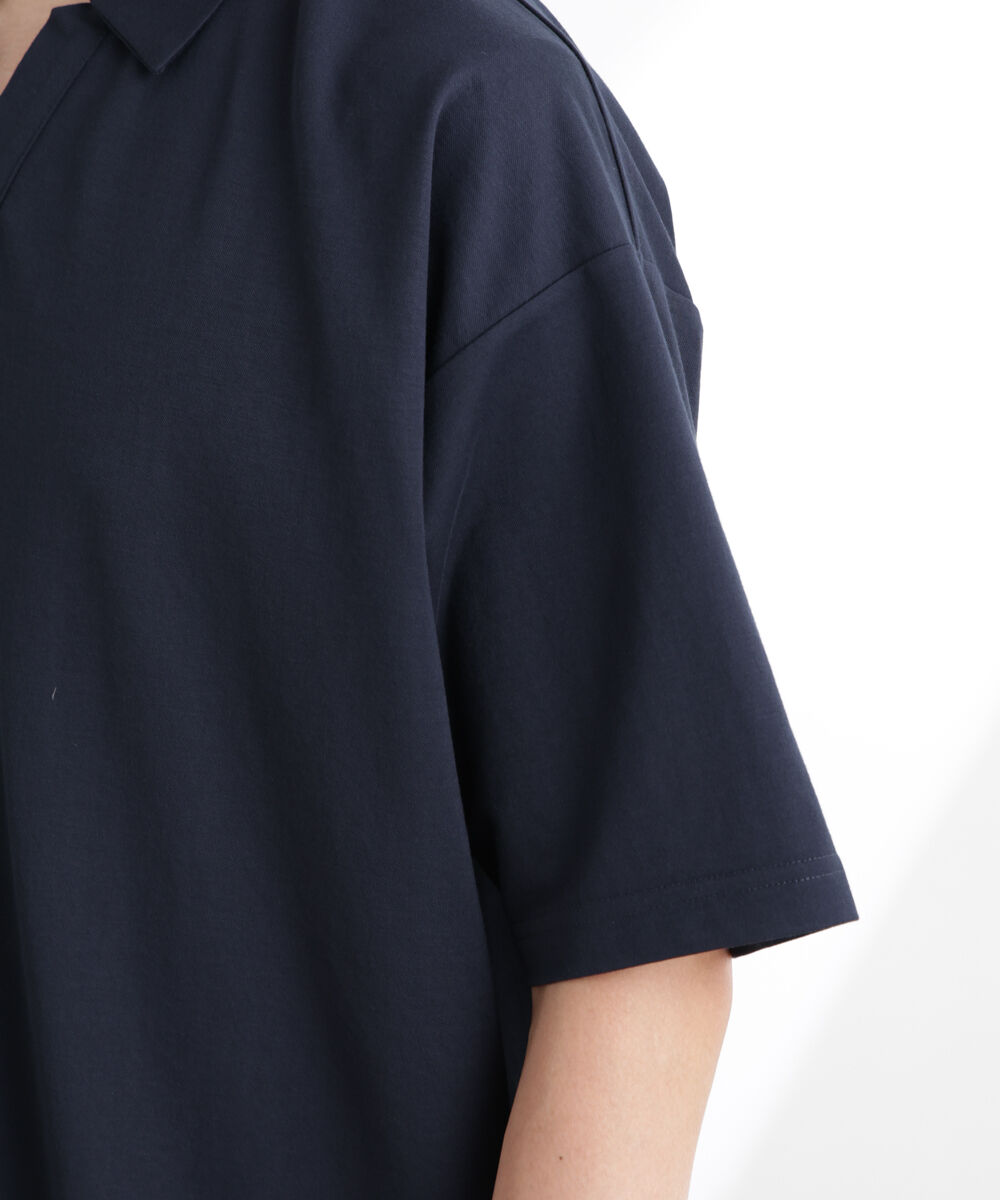 nano･universe「レーヨンナイロンポンチスキッパーシャツ 半袖」|Tシャツ・カットソー|