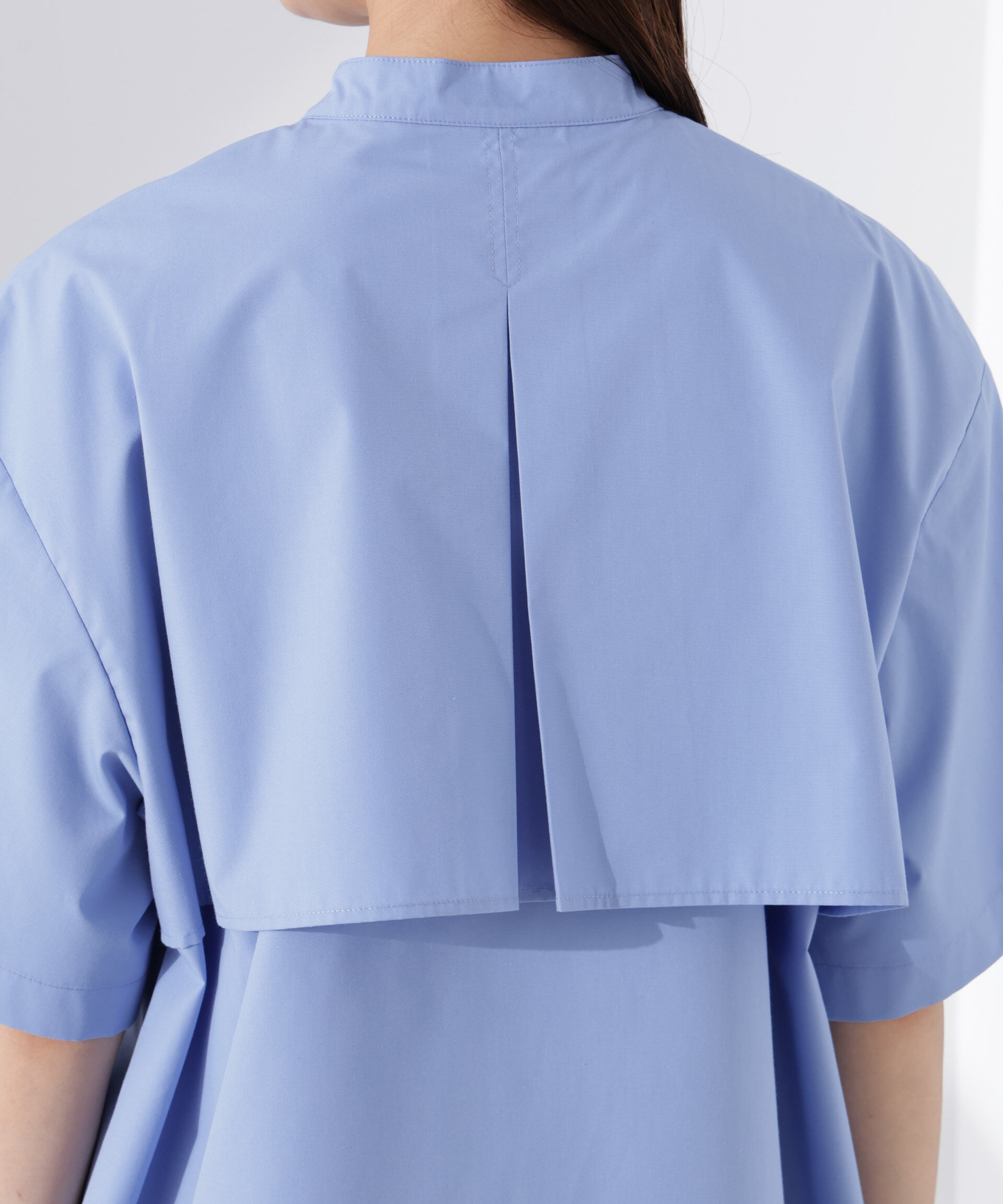 nano･universe「ケープディティール半袖シャツ」|シャツ・ブラウス|