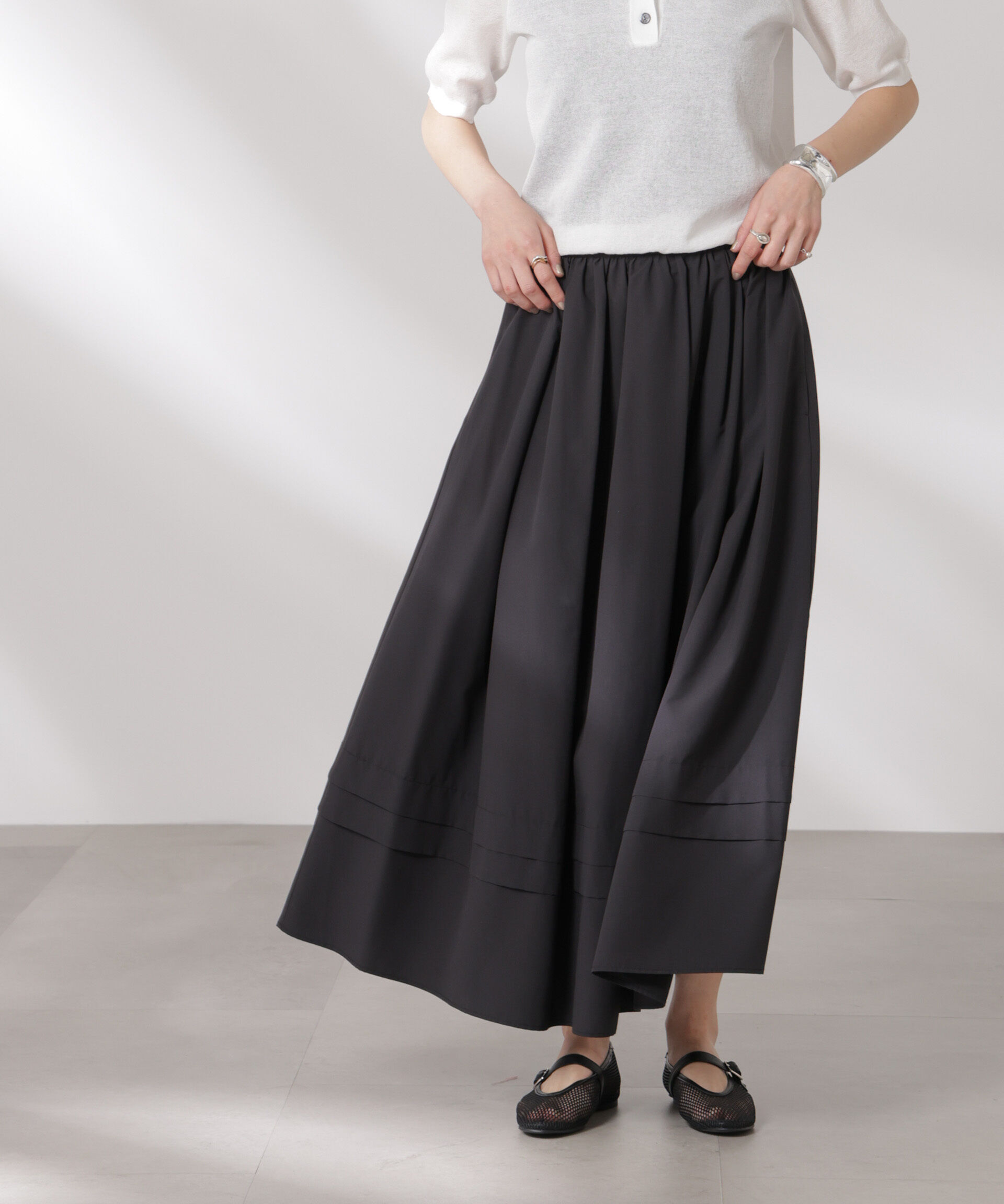 nano･universe「MINOTECH(R)イレギュラータックスカート」|スカート|