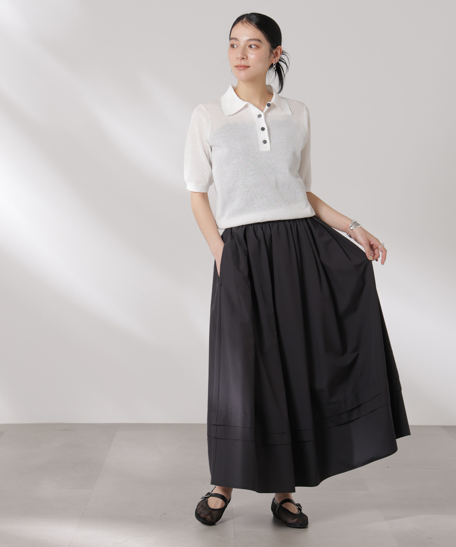 nano･universe「MINOTECH(R)イレギュラータックスカート」|スカート|