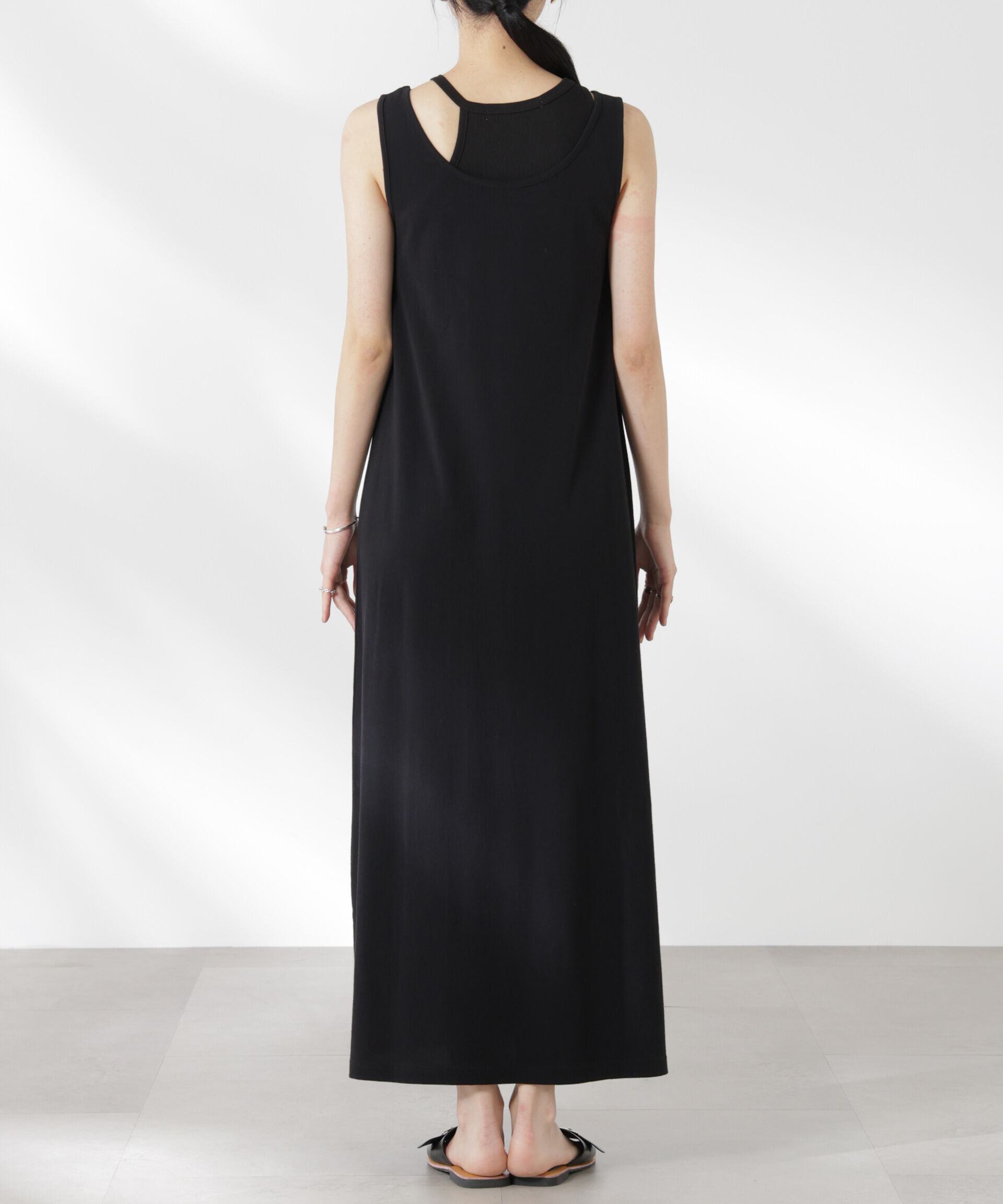 nano･universe「カップ付きアシメタンクレイヤードワンピース」|ワンピース|