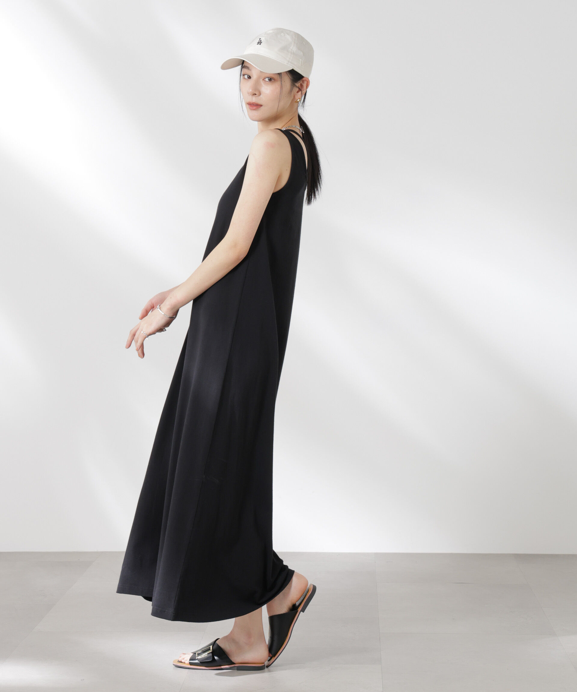 nano･universe「カップ付きアシメタンクレイヤードワンピース」|ワンピース|