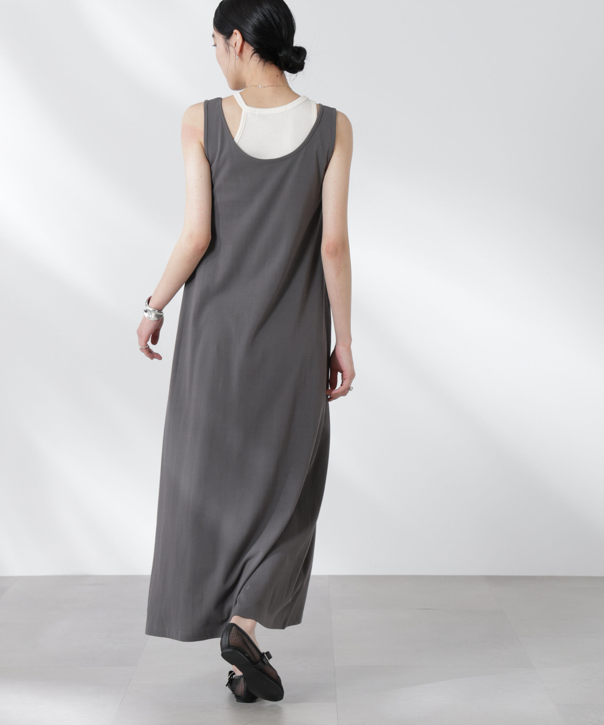 nano･universe「カップ付きアシメタンクレイヤードワンピース」|ワンピース|