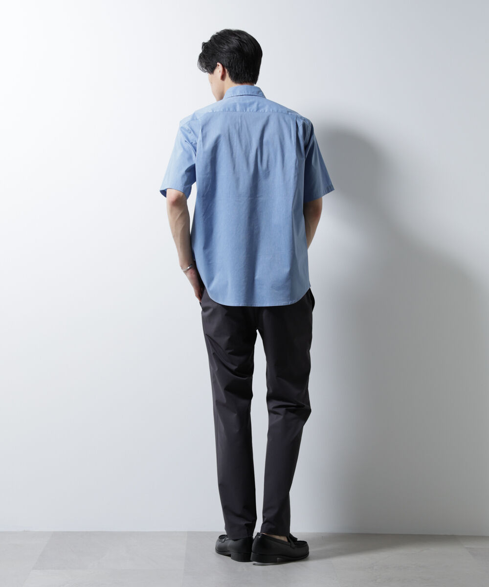 nano･universe「｢ICE FLOW LINEN｣レギュラーカラーシャツ 半袖」|シャツ・ブラウス|
