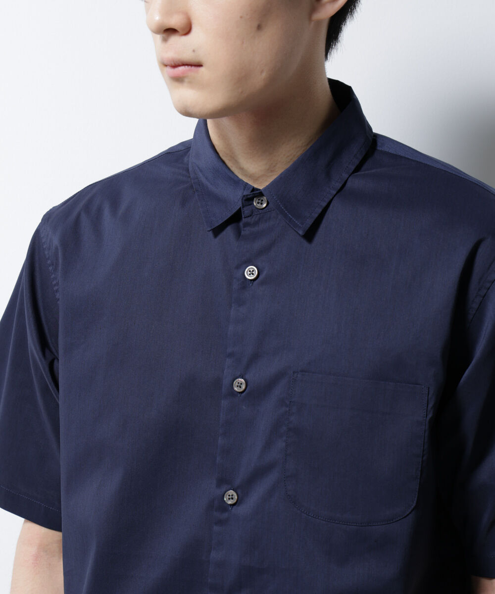 nano･universe「｢ICE FLOW LINEN｣レギュラーカラーシャツ 半袖」|シャツ・ブラウス|