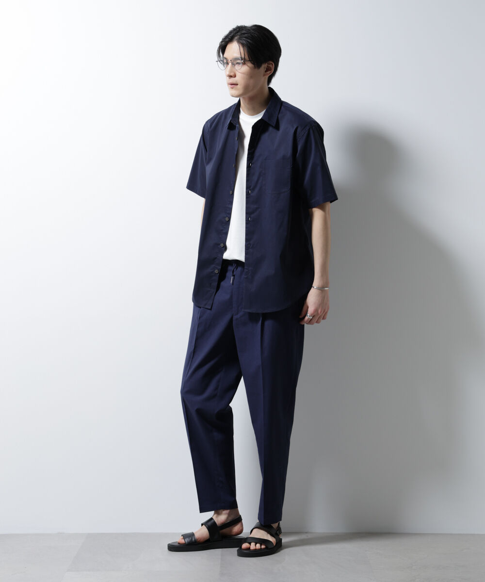 nano･universe「｢ICE FLOW LINEN｣レギュラーカラーシャツ 半袖」|シャツ・ブラウス|