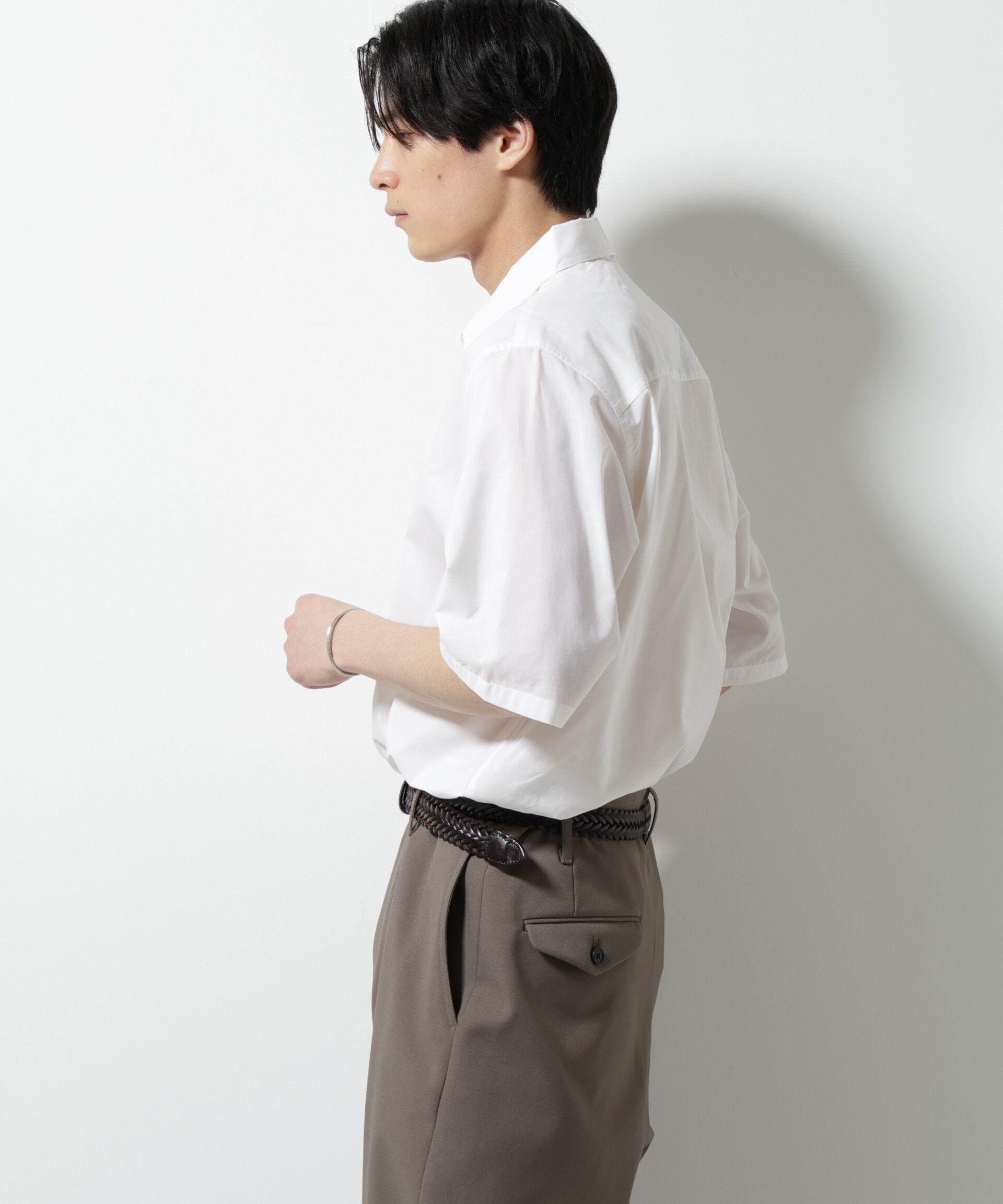 nano･universe「TEXBRID(R)レギュラーカラーシャツ 半袖」|シャツ・ブラウス|