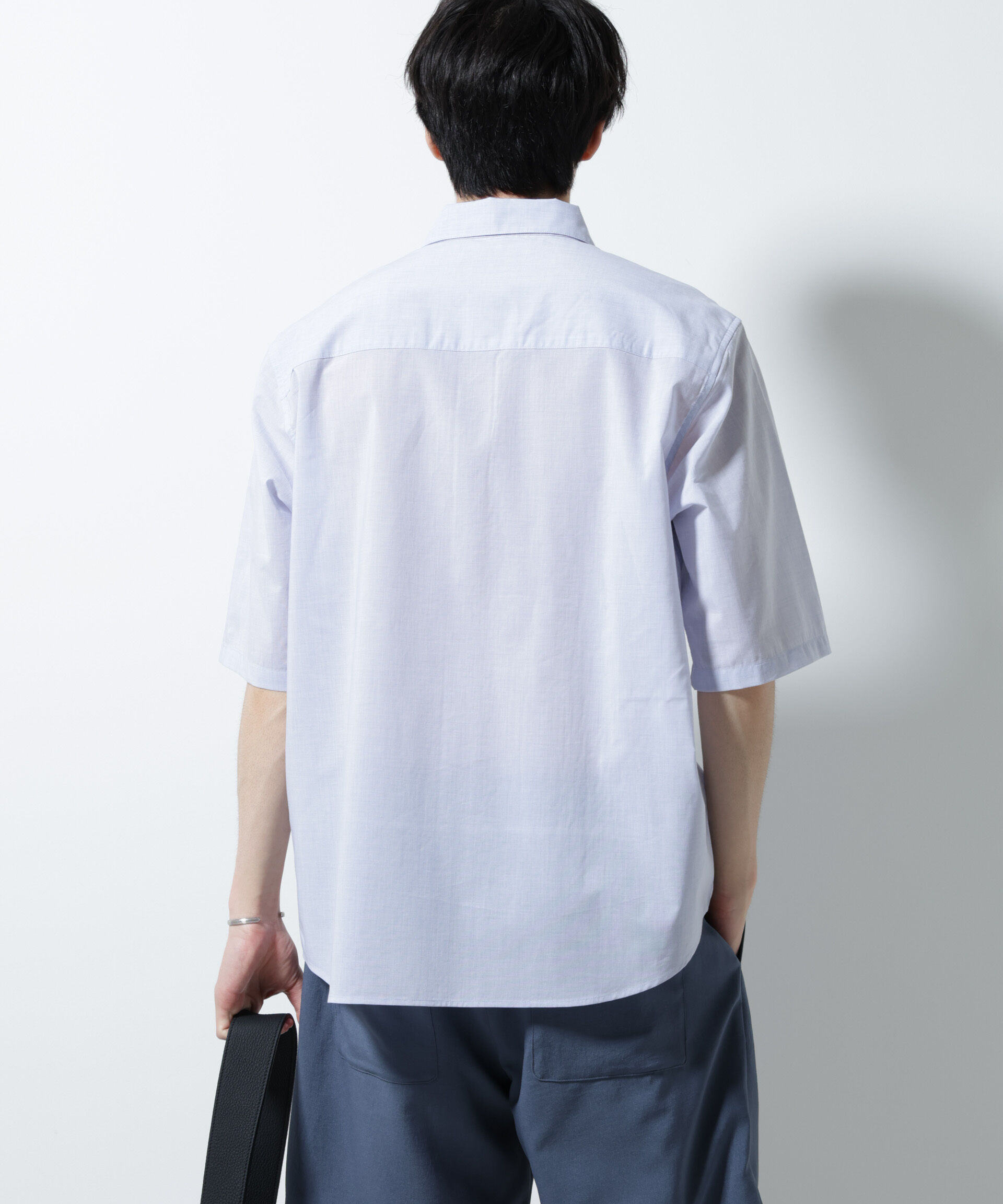 nano･universe「TEXBRID(R)レギュラーカラーシャツ 半袖」|シャツ・ブラウス|