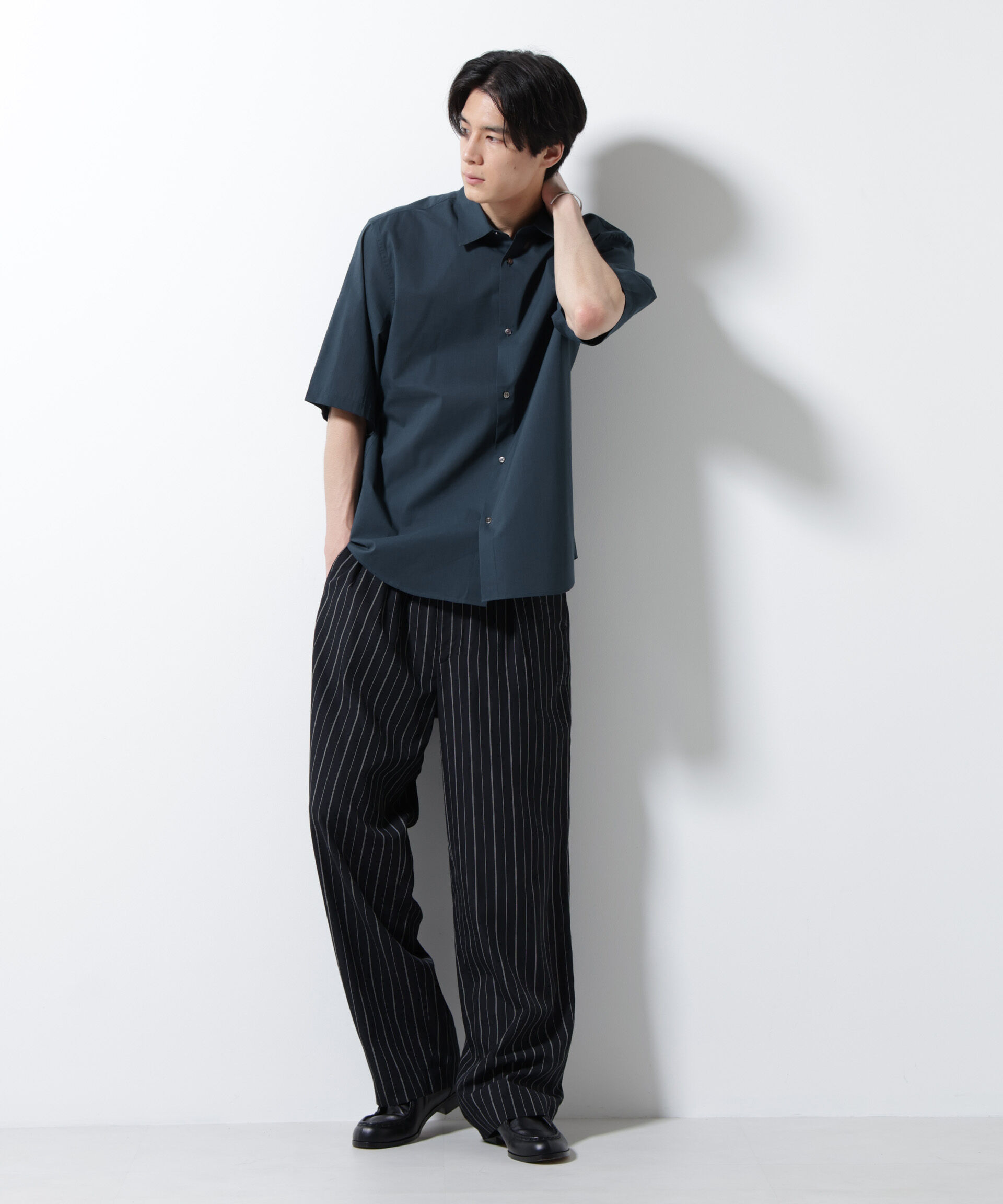 nano･universe「TEXBRID(R)レギュラーカラーシャツ 半袖」|シャツ・ブラウス|