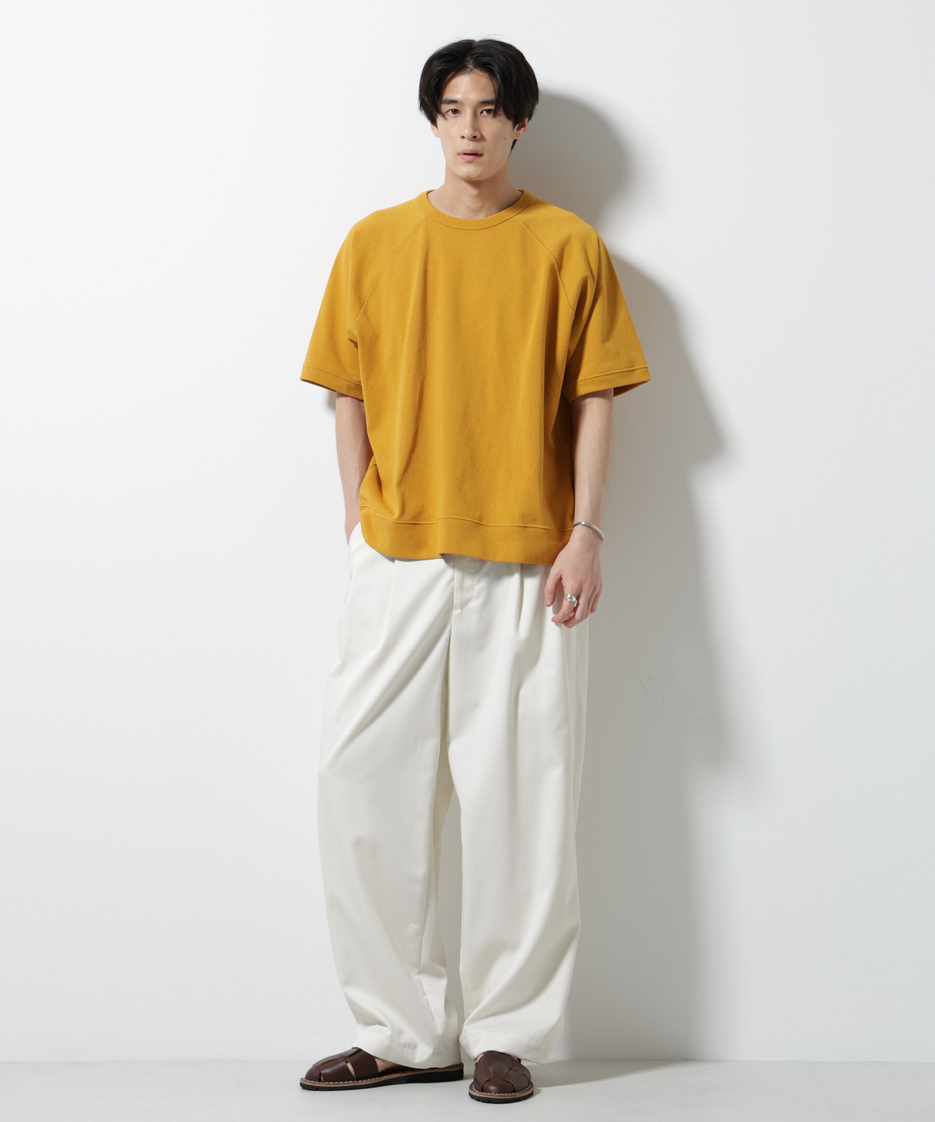 nano･universe「ヘビーウェイトコットンラグランスリーブTシャツ」|Tシャツ・カットソー|