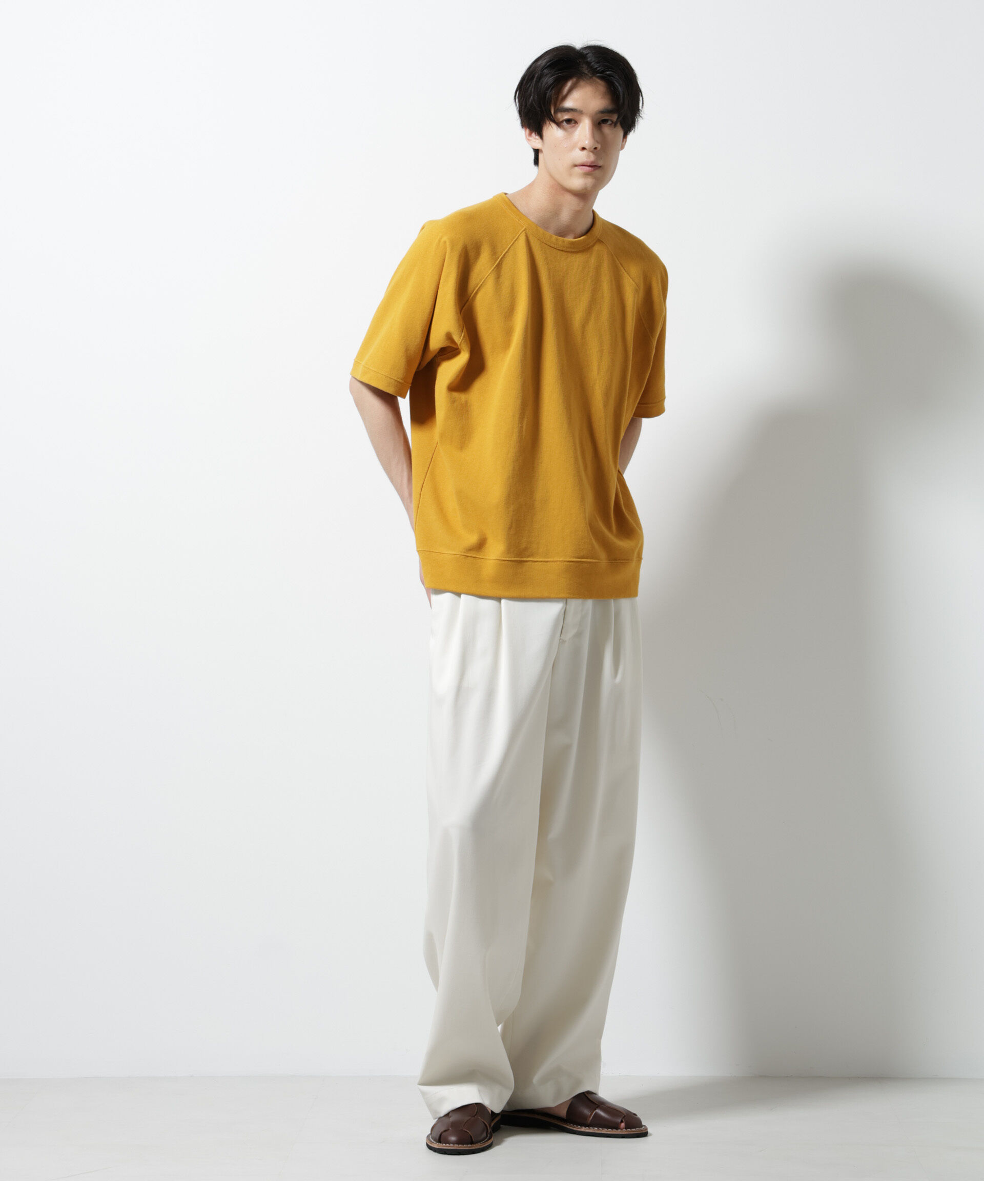 nano･universe「ヘビーウェイトコットンラグランスリーブTシャツ」|Tシャツ・カットソー|