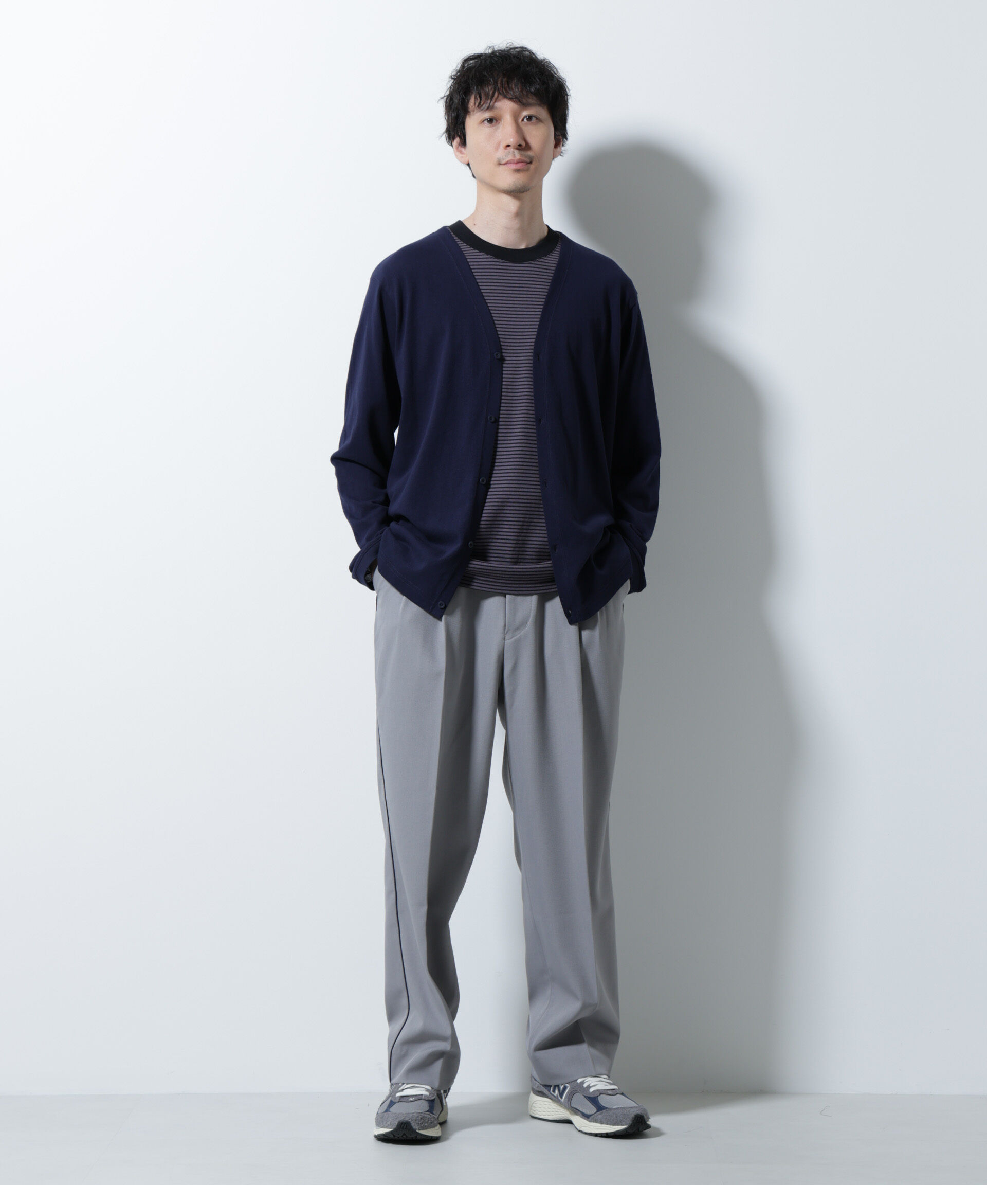 nano･universe「イージー側章スラックス」|チノ|