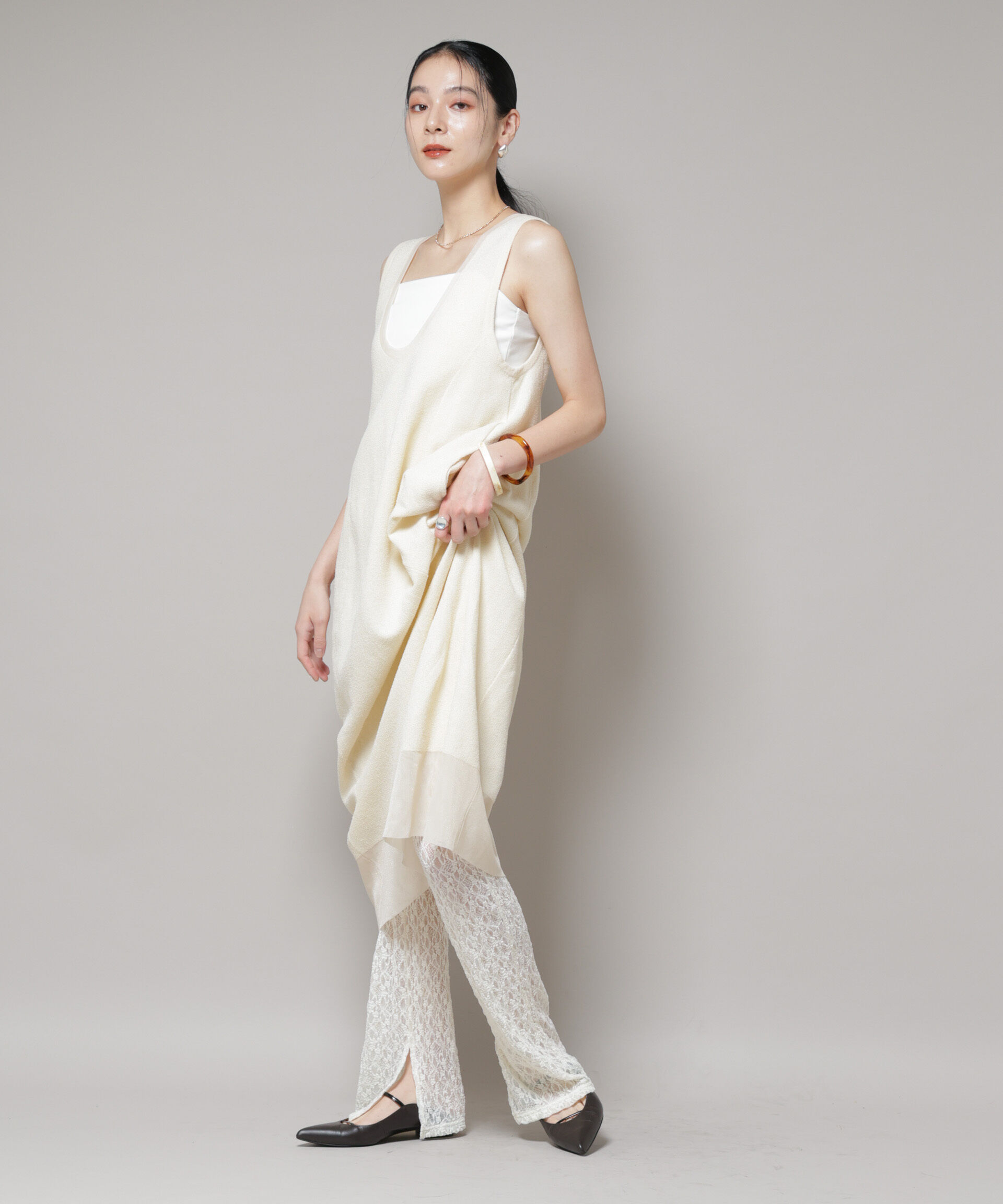 nano･universe「レースフレアレギンスパンツ」|チノ|