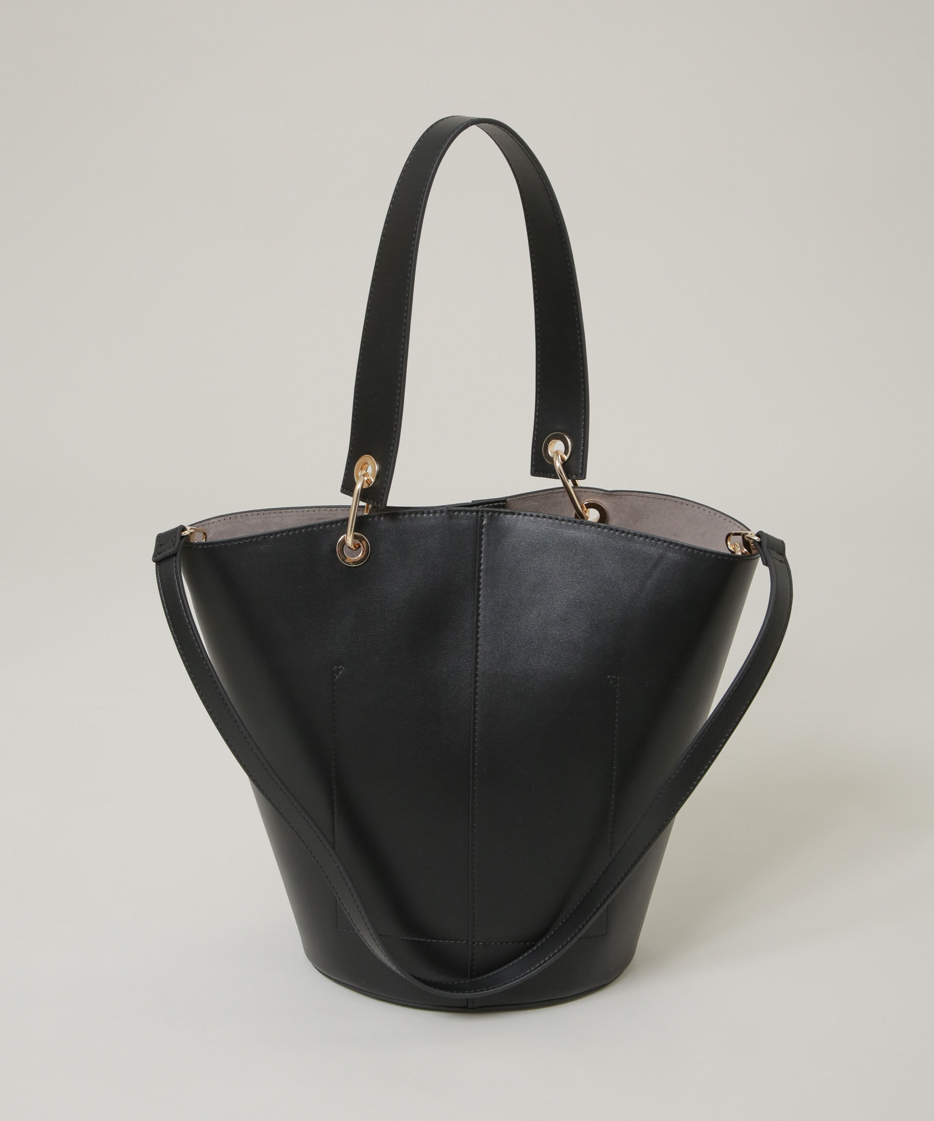 nano･universe「アシンメトリーハンドルバケツトート」|ショルダー・メッセンジャー|