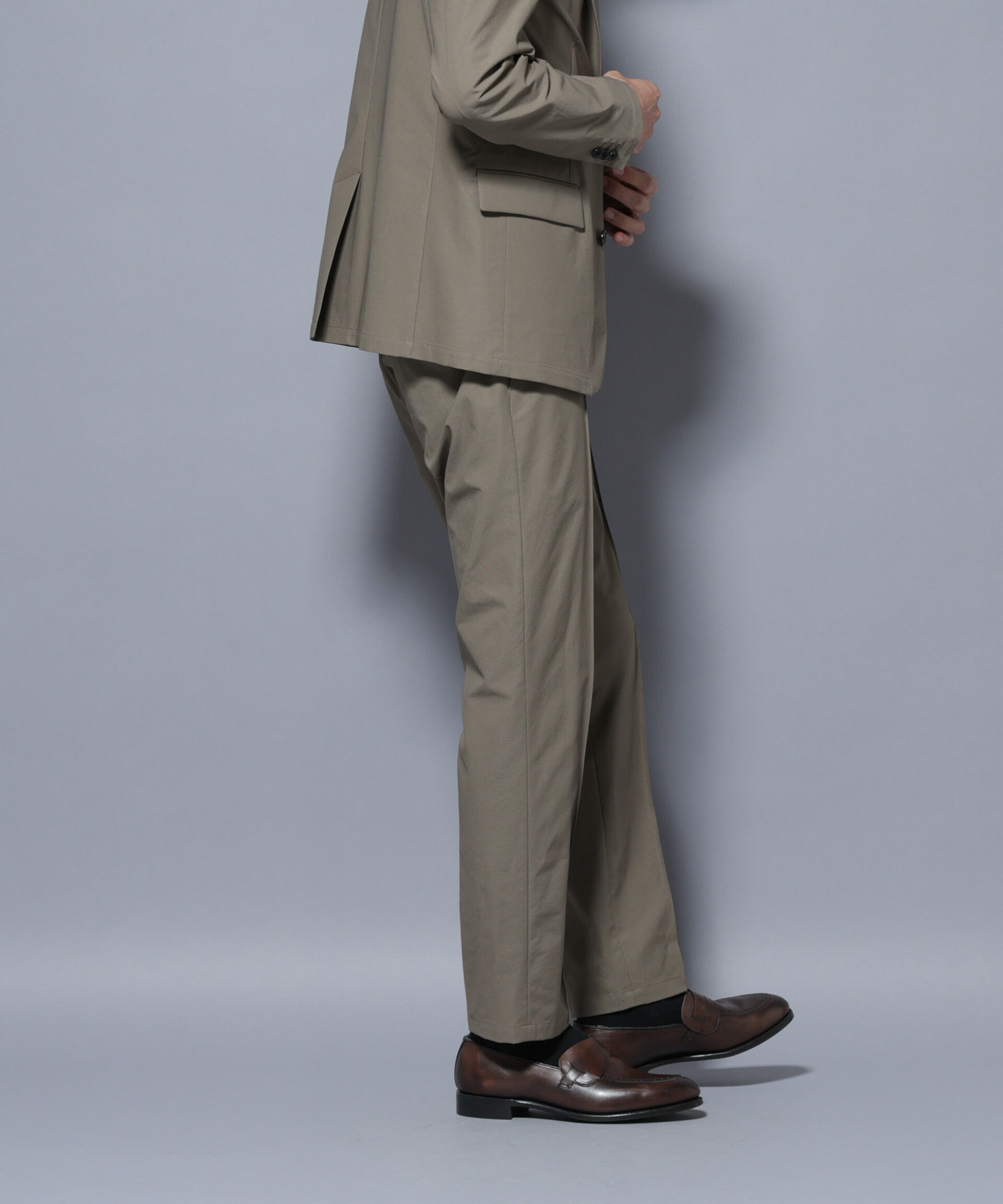 nano･universe「「N TROUSERS BASIC」TEXBRID(R) ツイルパンツ/ストレッチ・撥水(セットアップ可)」|スーツ|